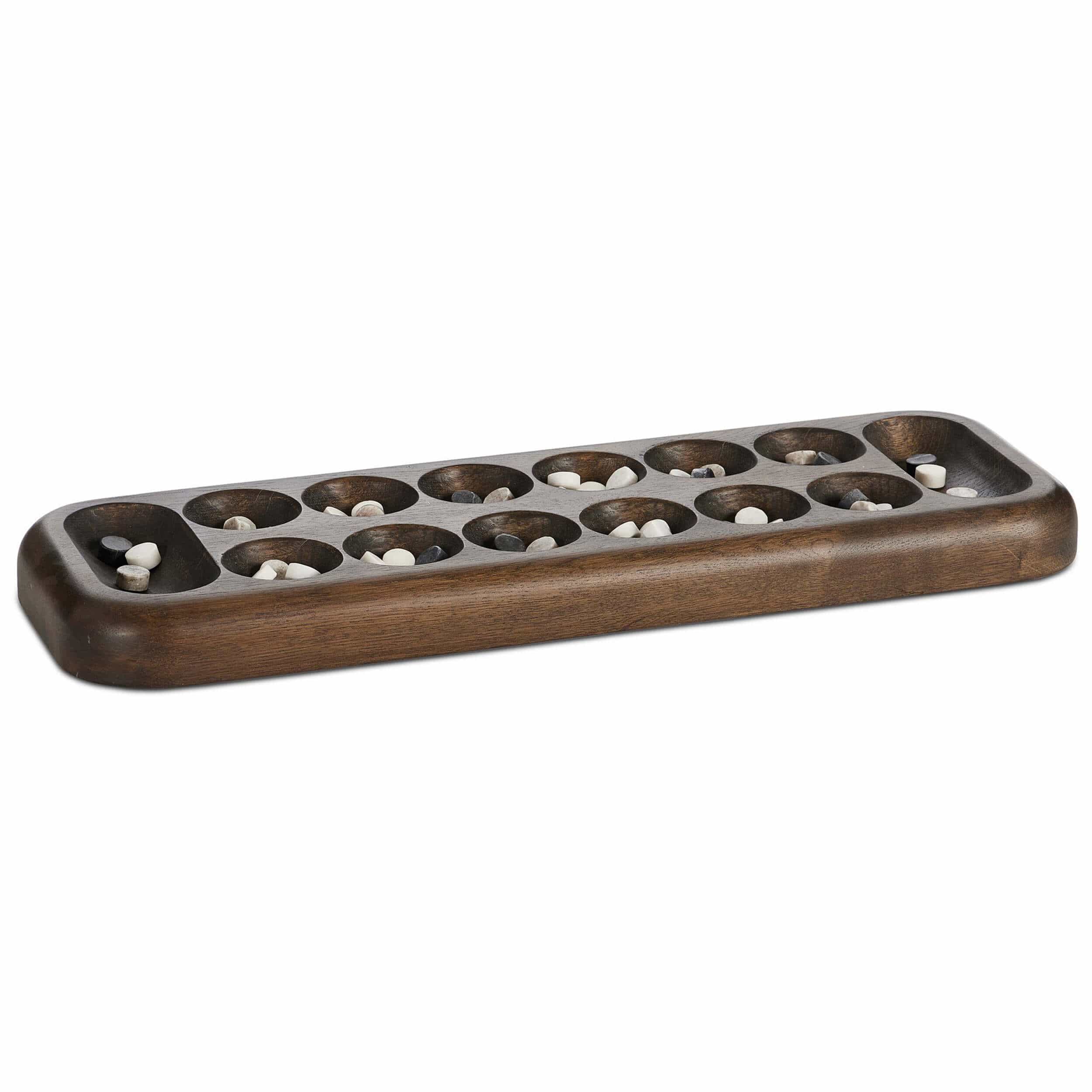 Mancala Board, Mixed Reclaimed Marble by Four Hands