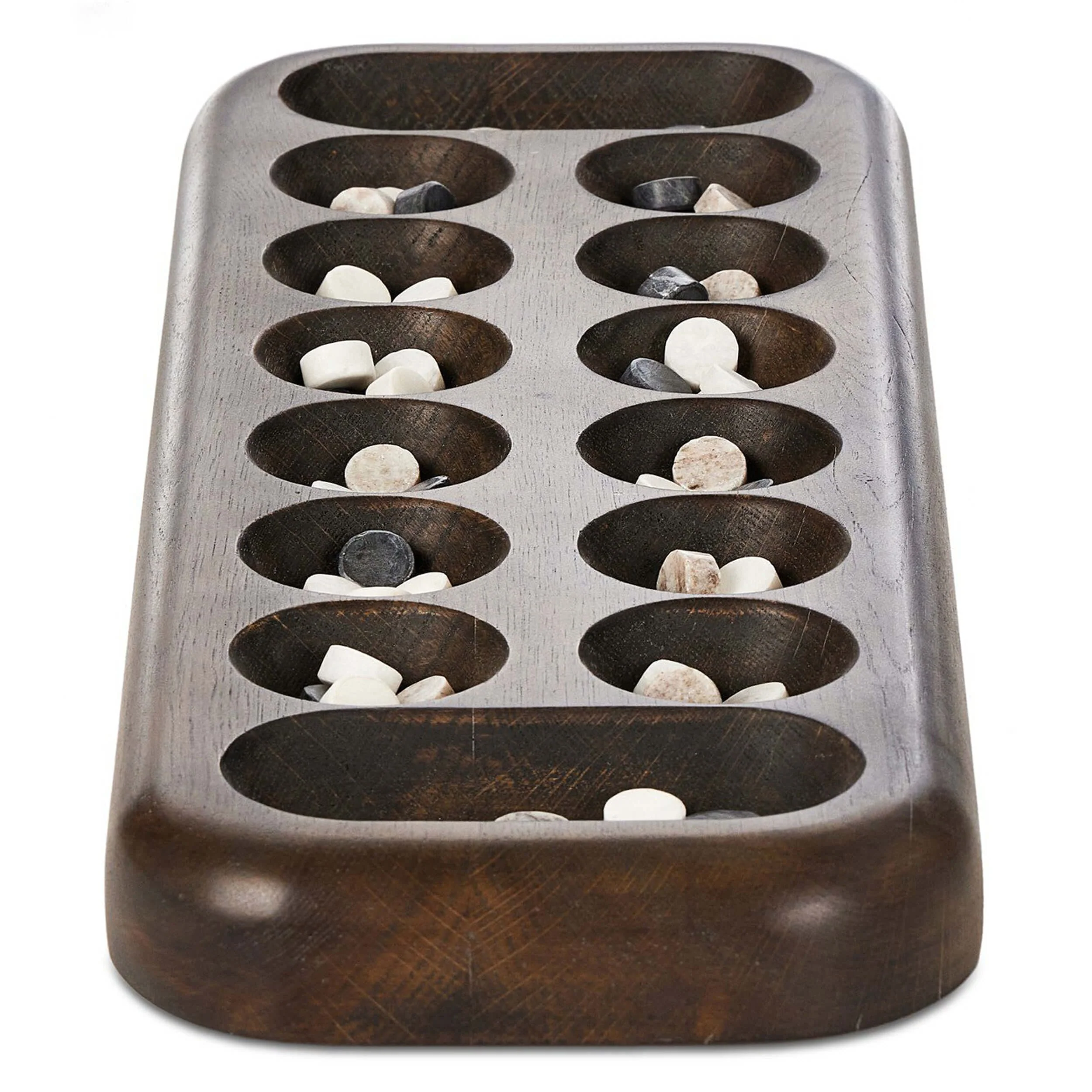 Mancala Board, Mixed Reclaimed Marble by Four Hands - Image 4