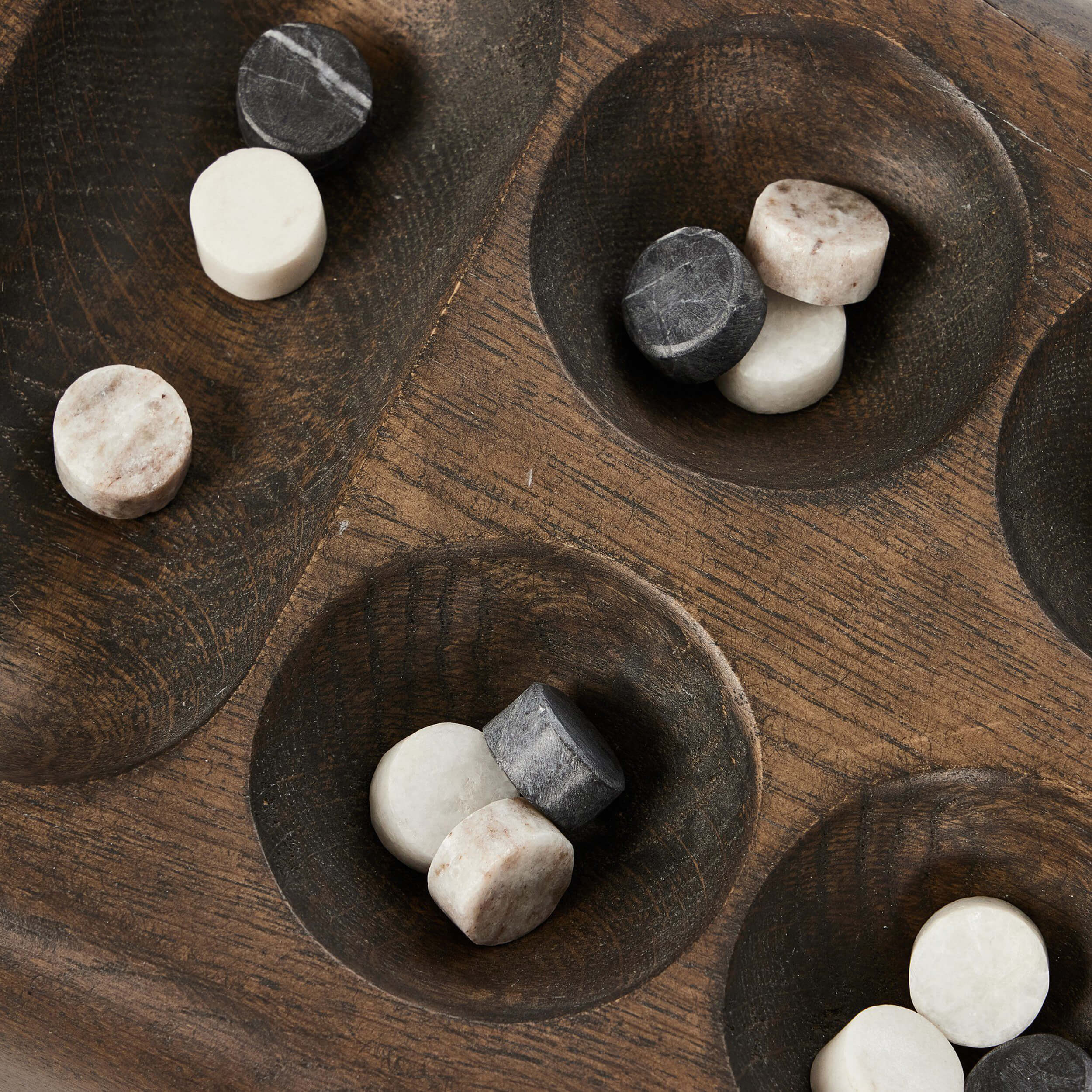 Mancala Board, Mixed Reclaimed Marble by Four Hands - Image 5
