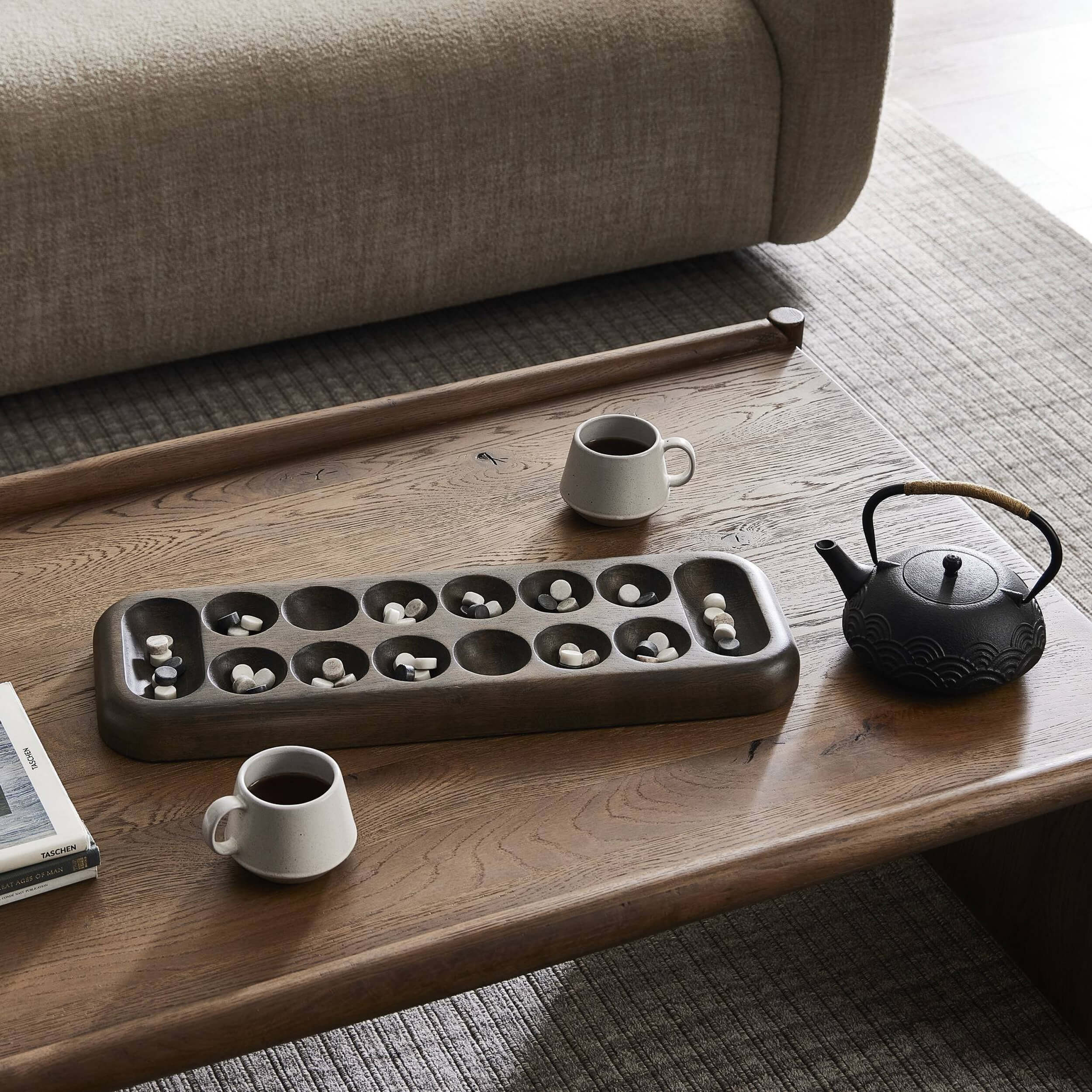 Mancala Board, Mixed Reclaimed Marble by Four Hands - Image 6