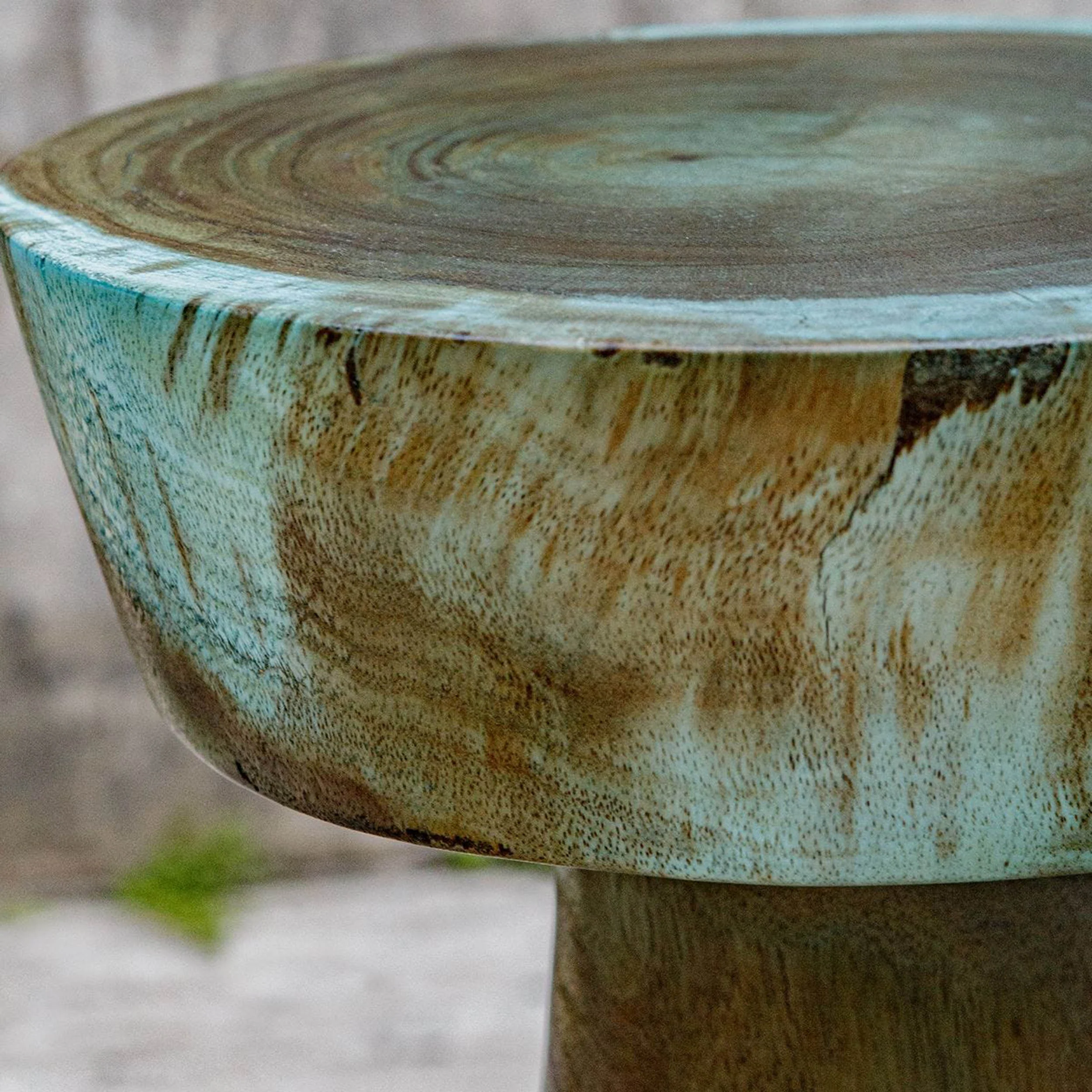 Mano Drink Table, Blue-Green - Image 3