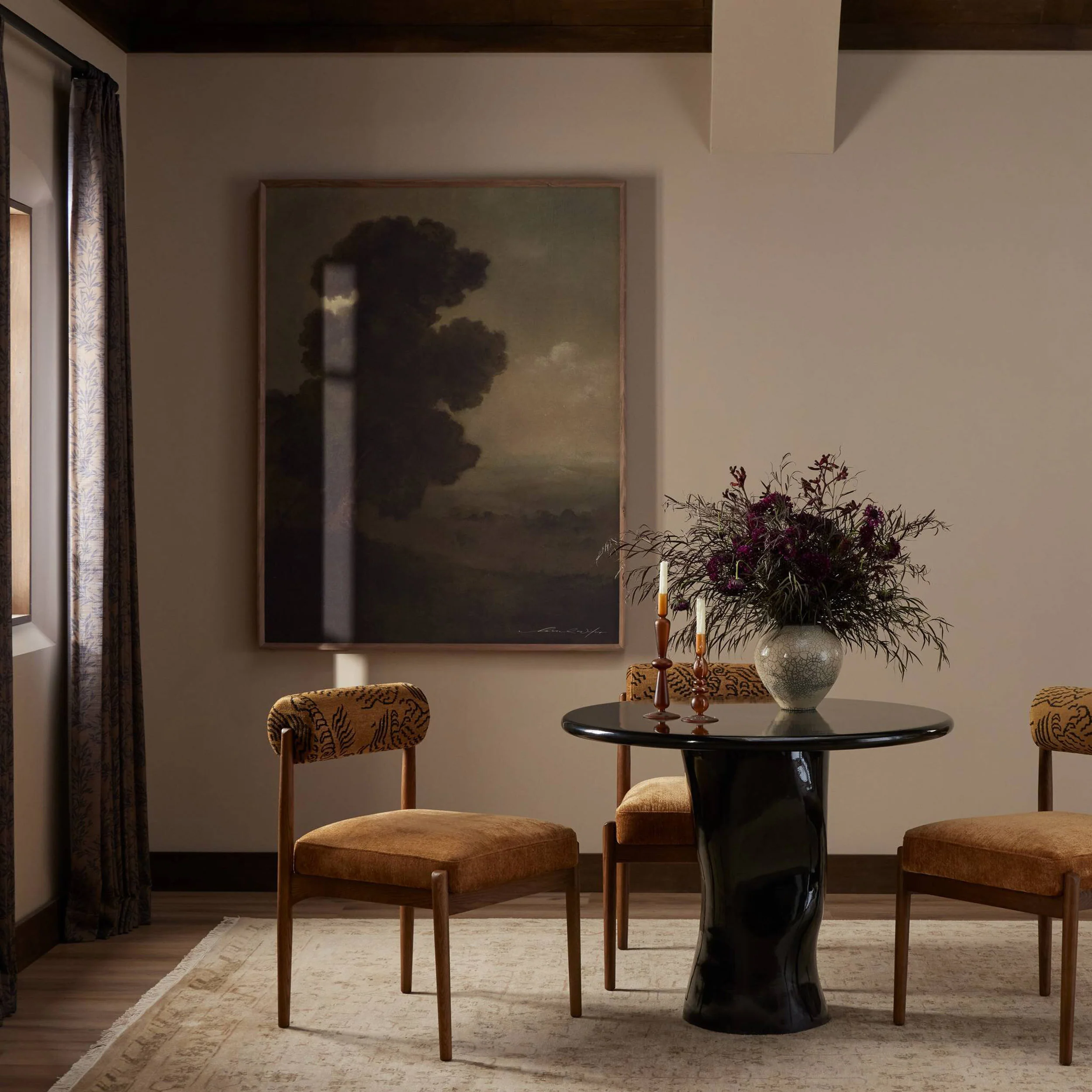Manon Dining Table, Black by Four Hands - Image 5