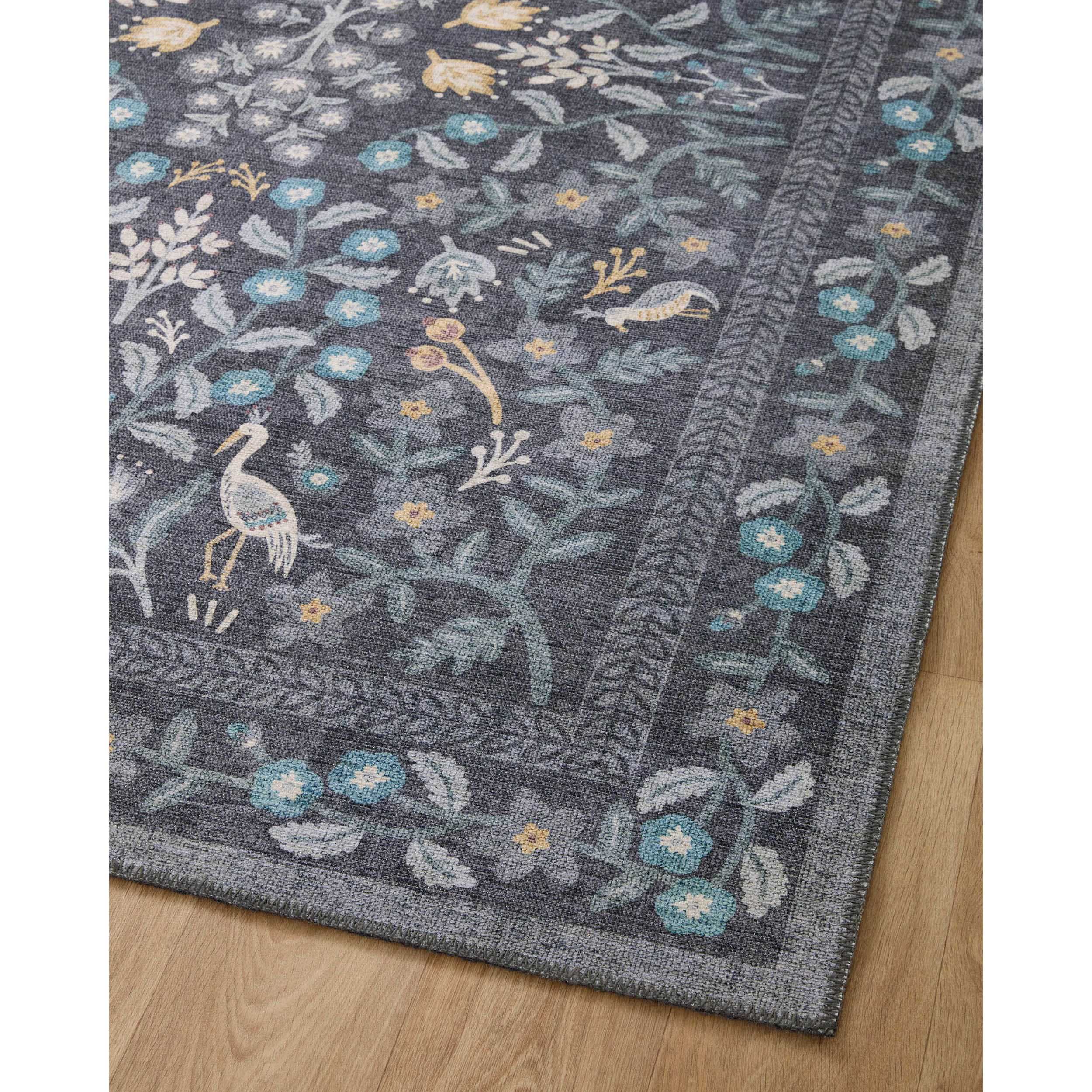 Rifle Paper Co. x Loloi Rug Maison MAO-01, Nightingale Black - Image 4