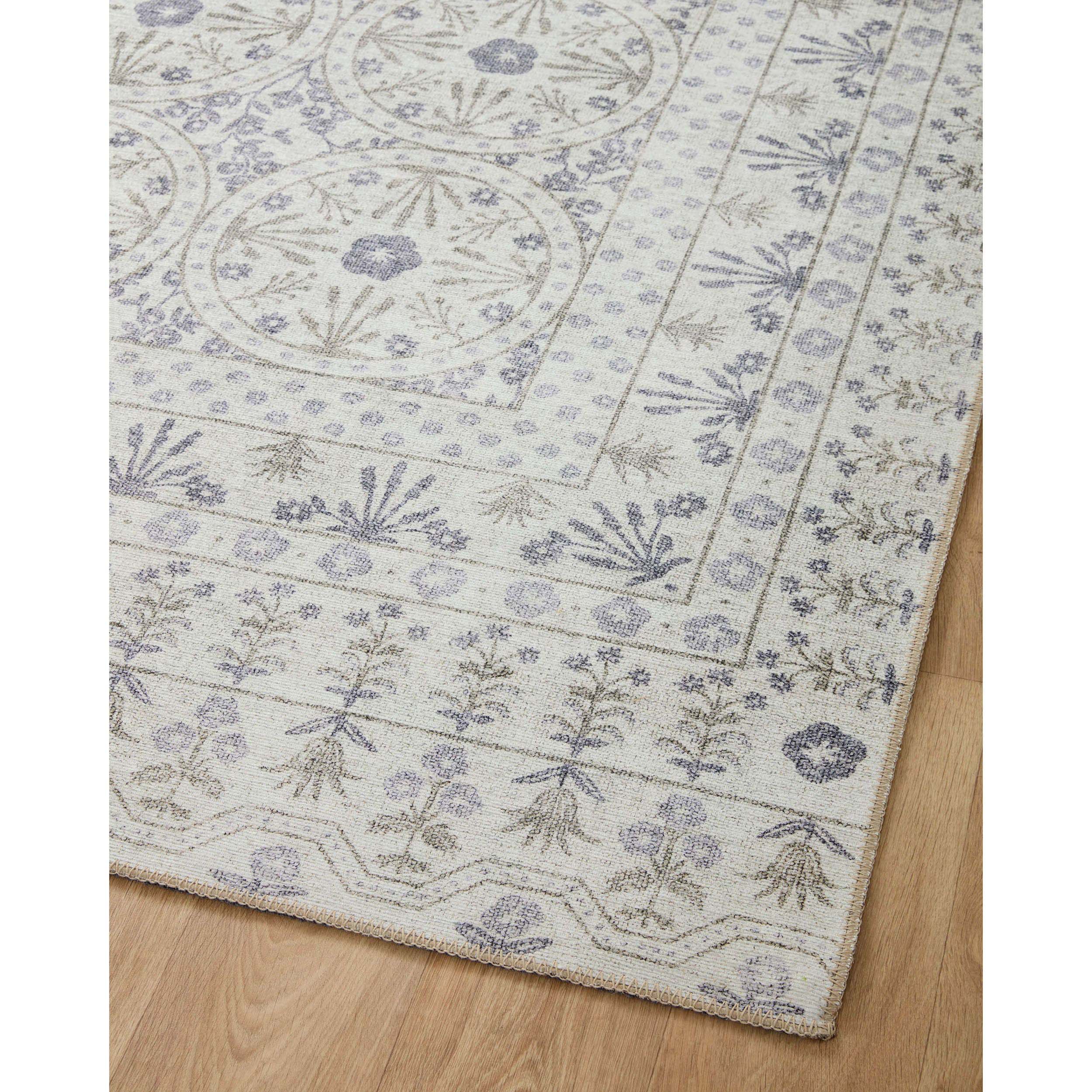 Rifle Paper Co. x Loloi Rug Maison MAO-03, Rosette Ivory - Image 4