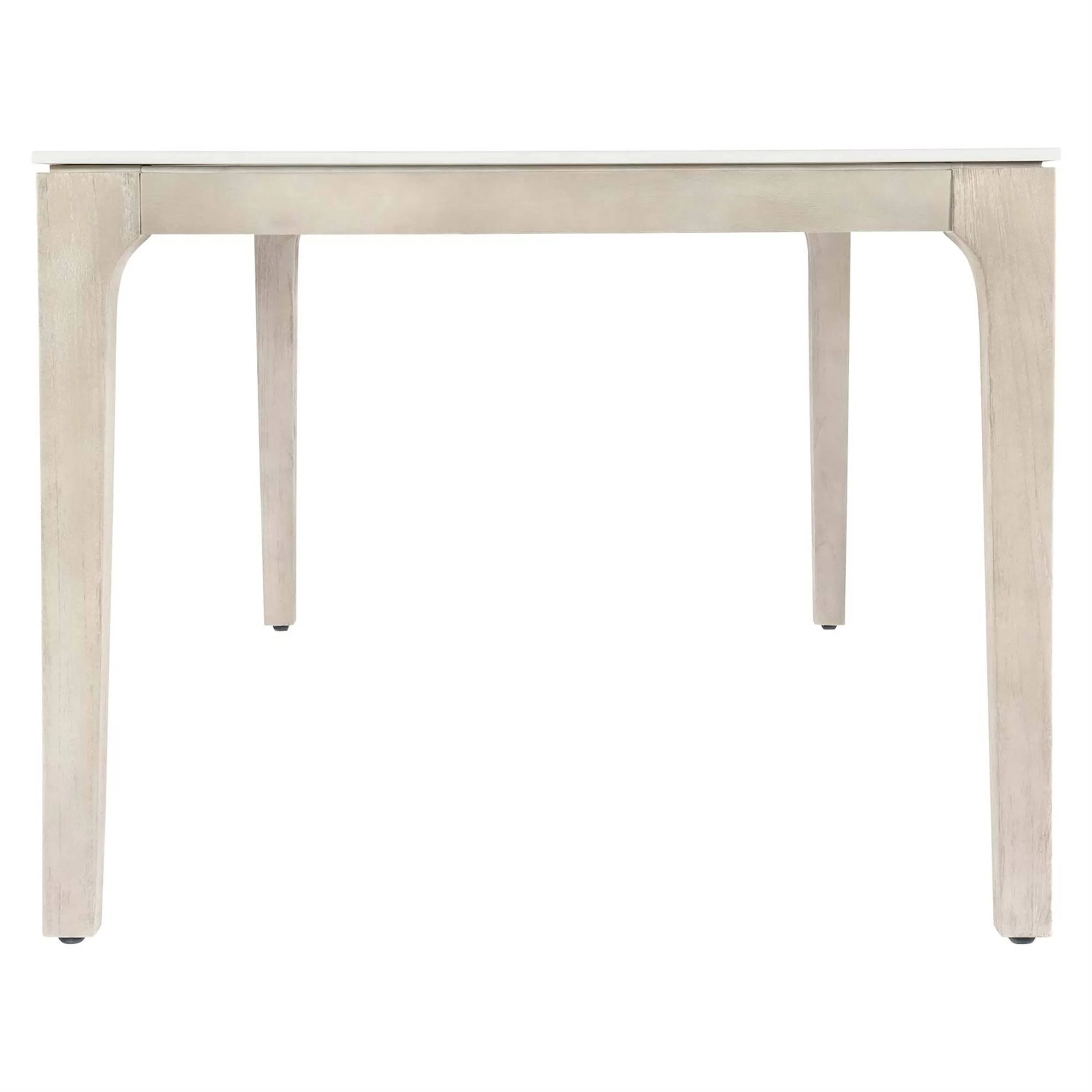 Marbella Outdoor Dining Table, White Shell - Image 3