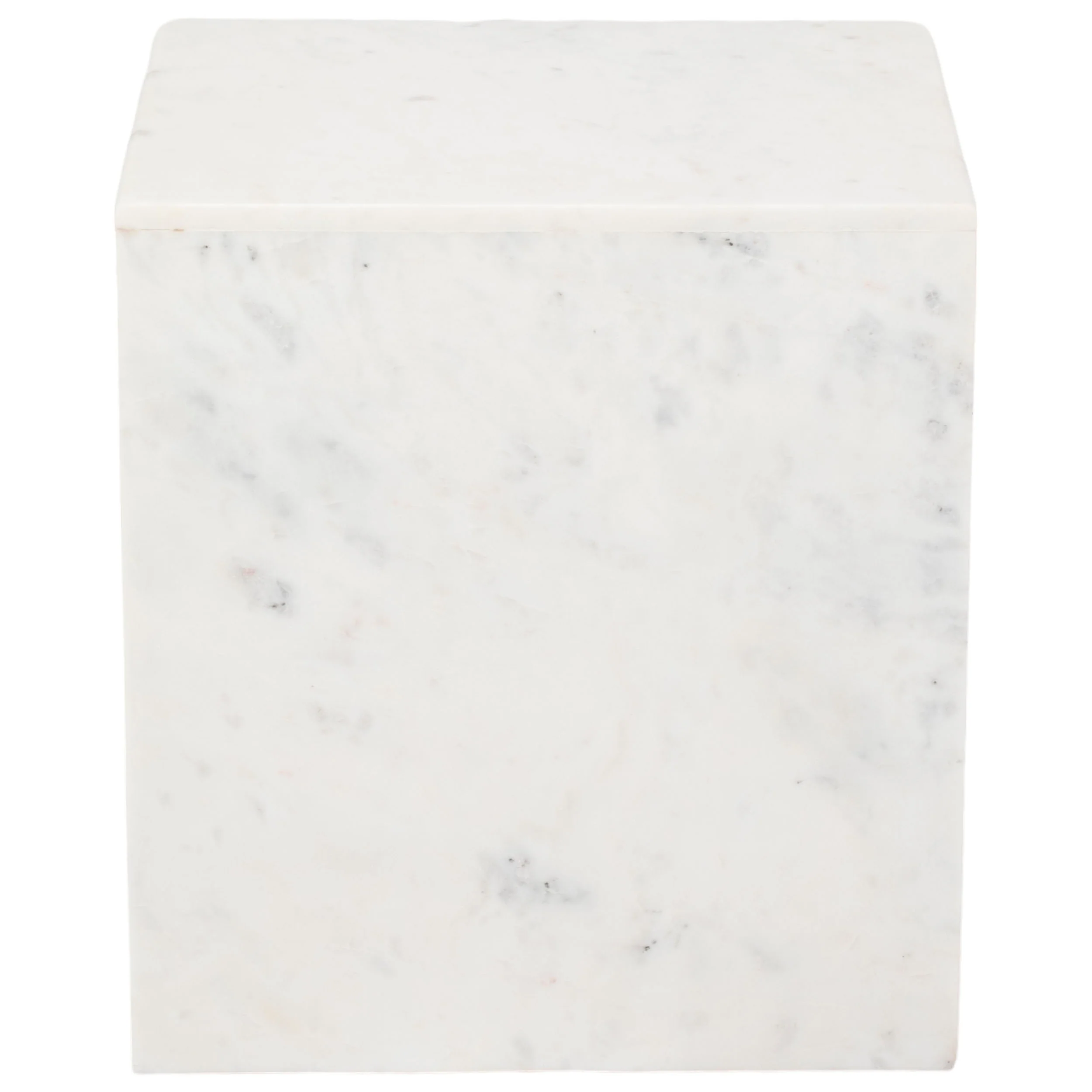 Marble Accent Table, White - Image 4