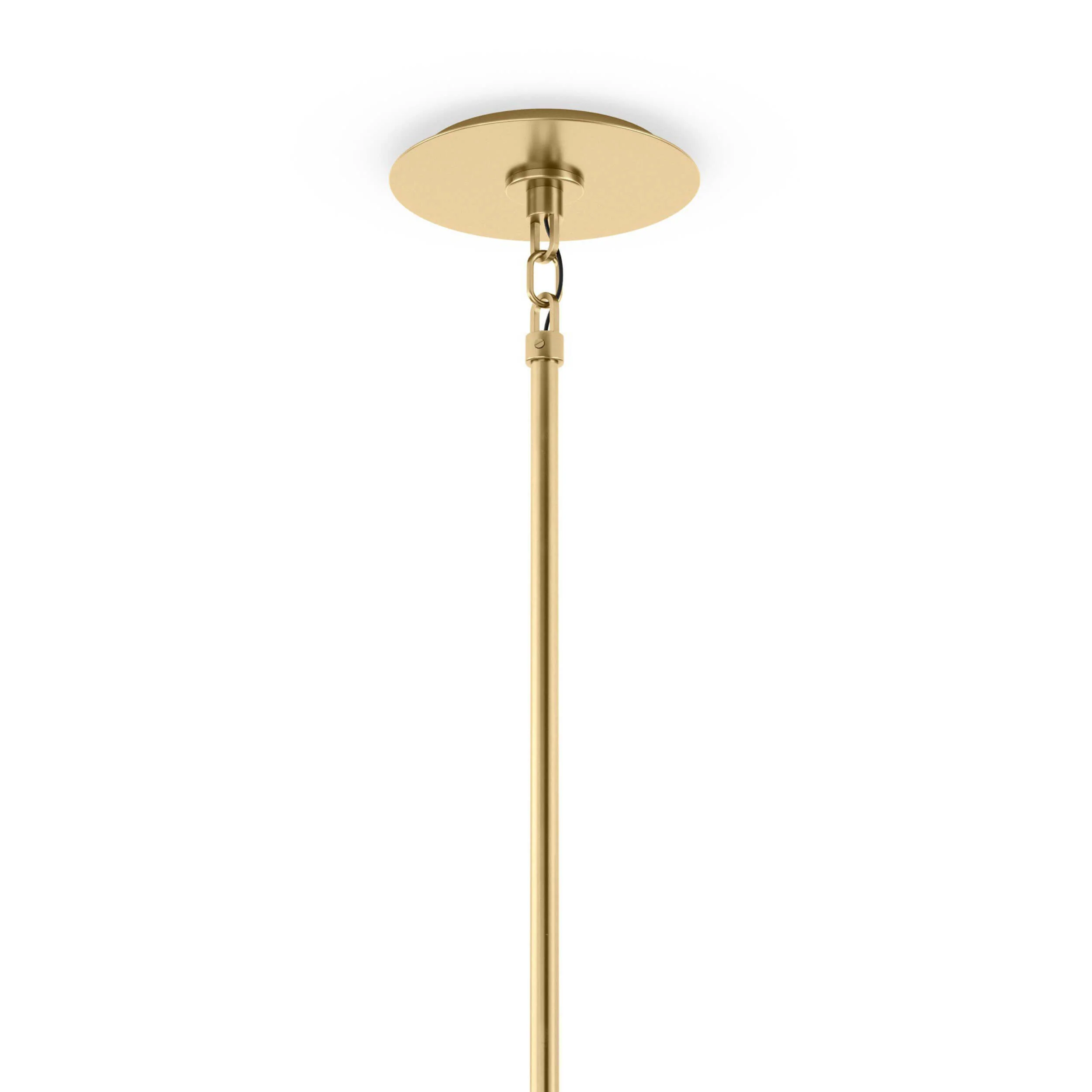 Marbled Globe 200 Pendant, Marbled Matte Glass/Burnished Brass by Four Hands - Image 4