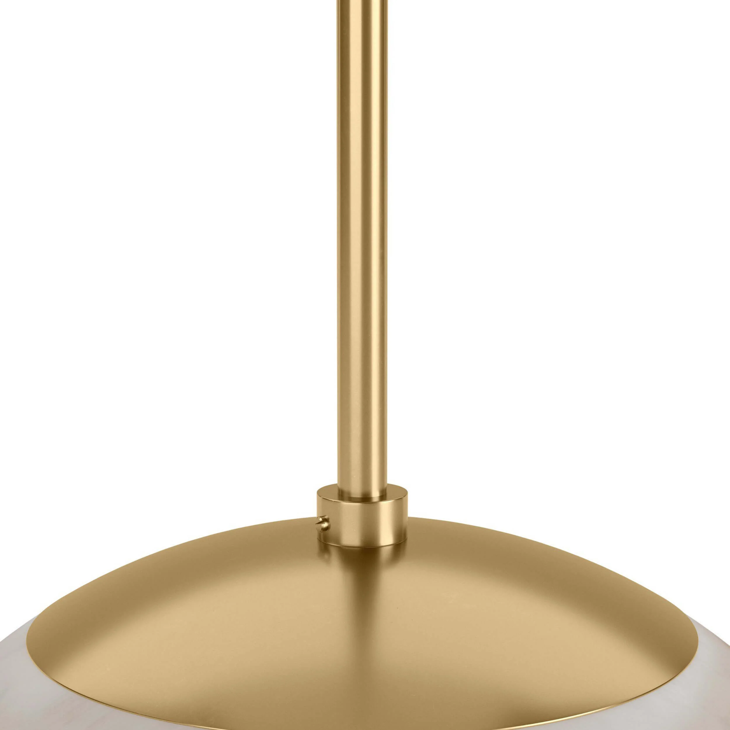 Marbled Globe 300 Pendant, Marbled Matte Glass/Burnished Brass by Four Hands - Image 4