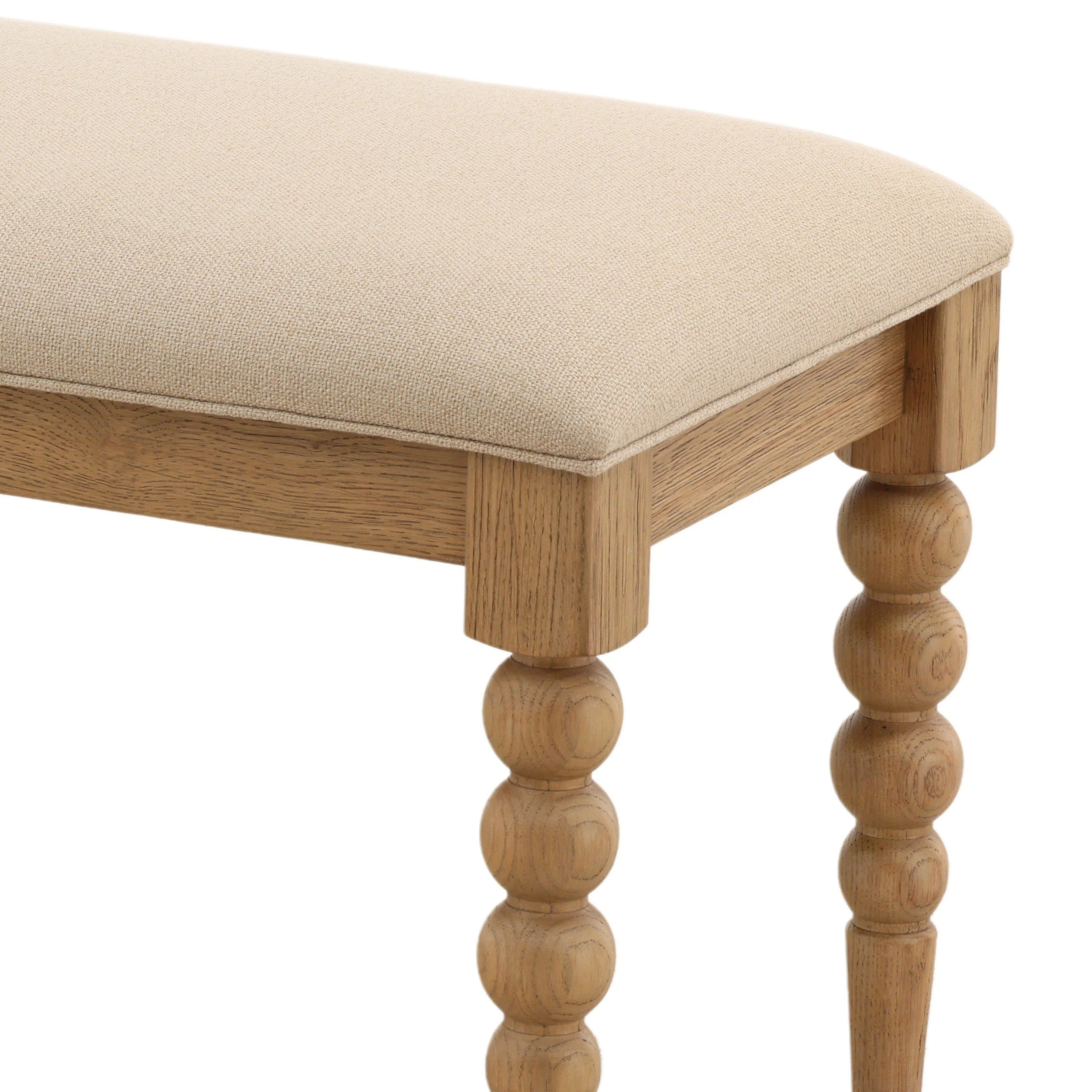 Marcellina Bench, Beige - Image 4