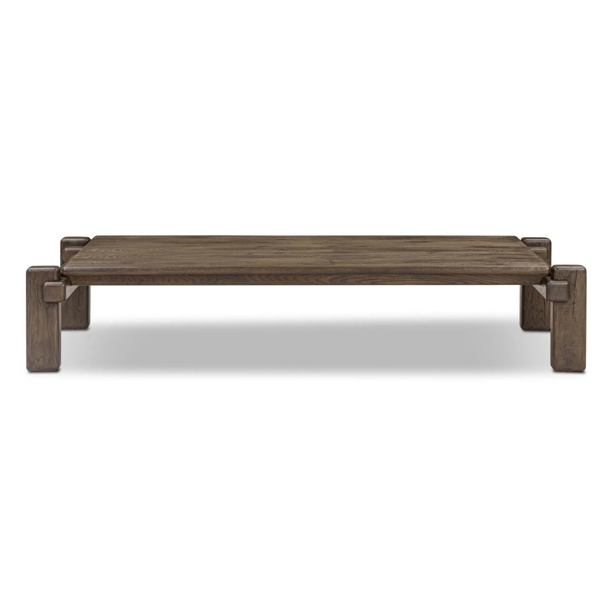 Marcia Large Coffee Table, Grey Reclaimed French Oak by Four Hands - Image 2