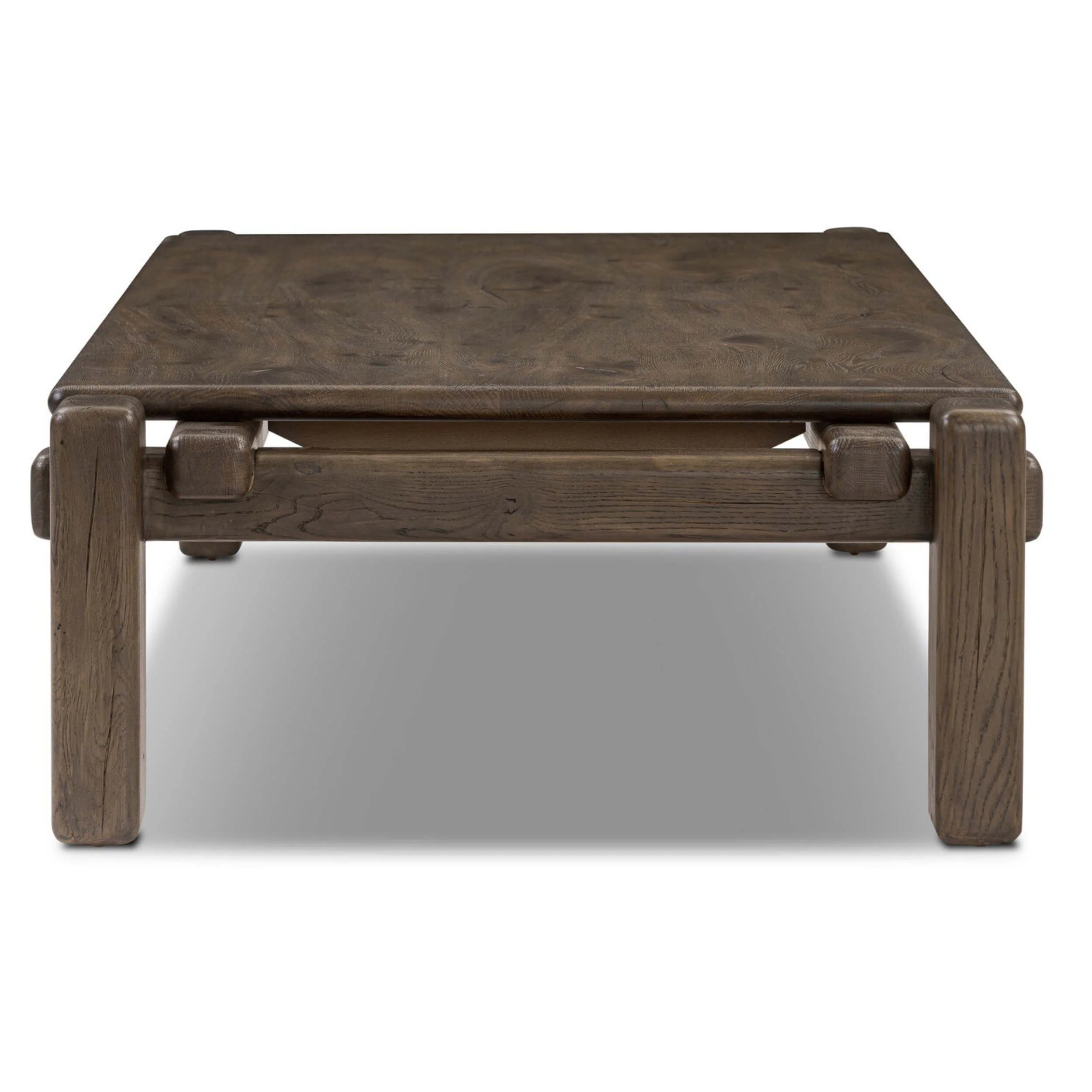 Marcia Large Coffee Table, Grey Reclaimed French Oak by Four Hands - Image 3