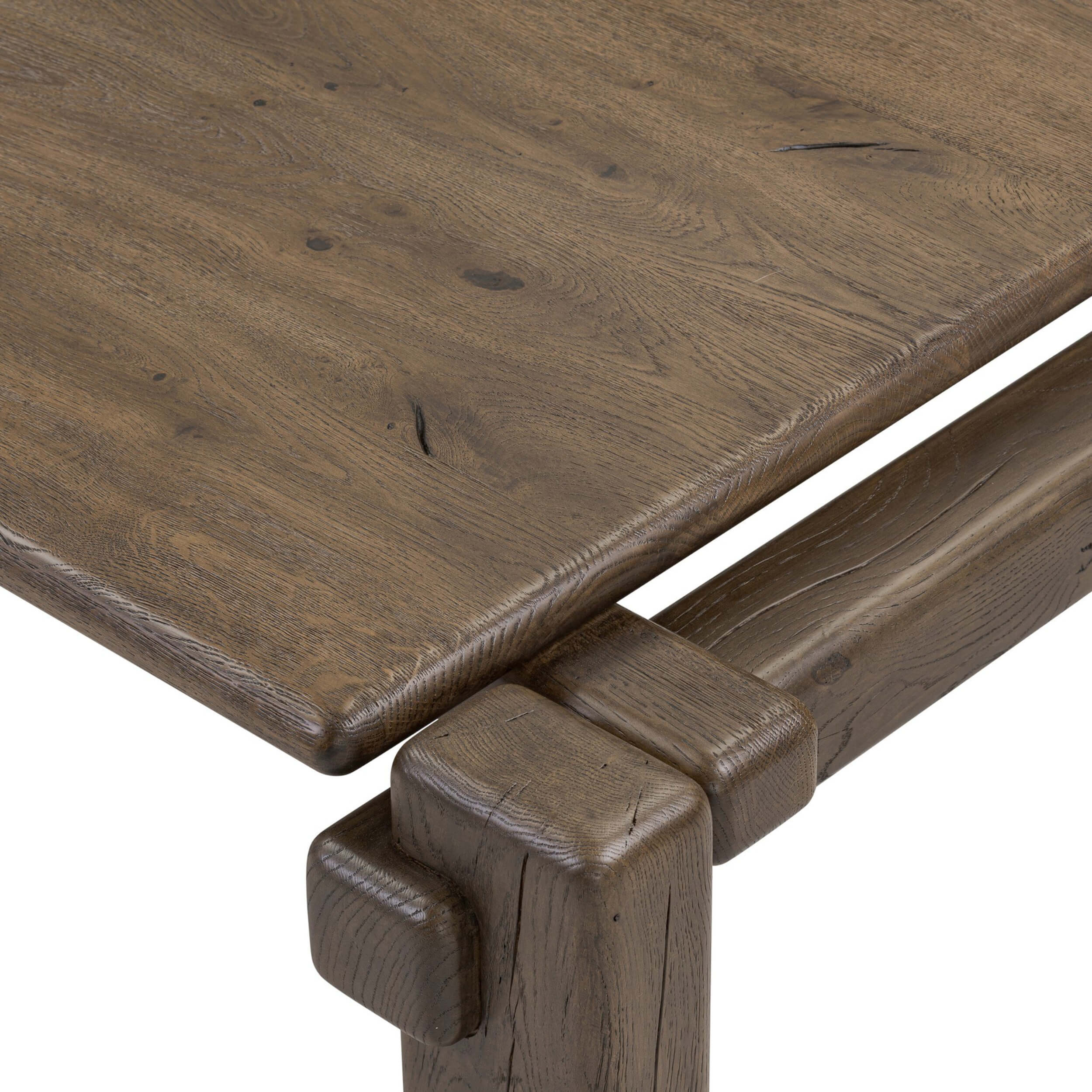 Marcia Large Coffee Table, Grey Reclaimed French Oak by Four Hands - Image 4