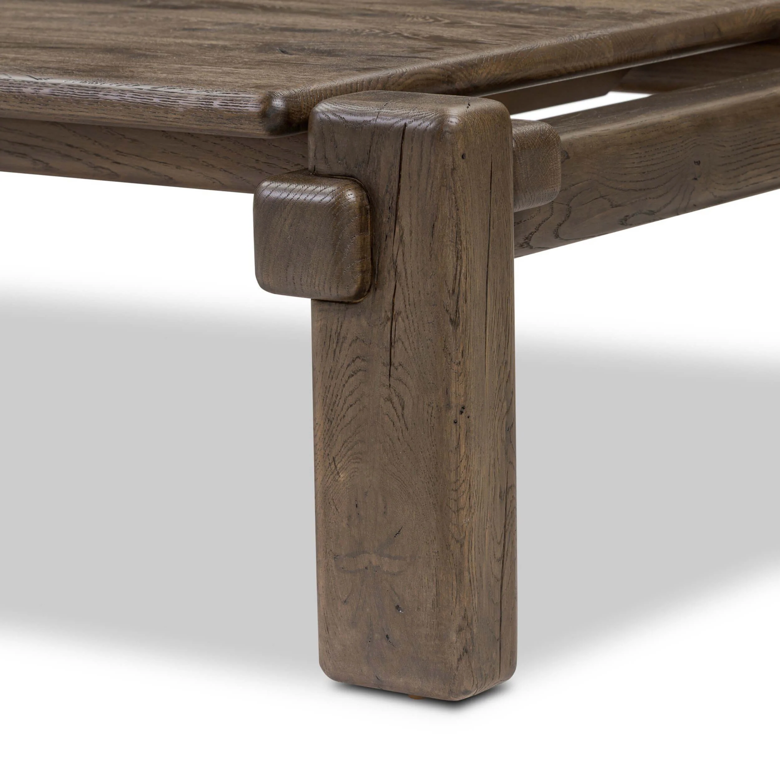Marcia Large Coffee Table, Grey Reclaimed French Oak by Four Hands - Image 5