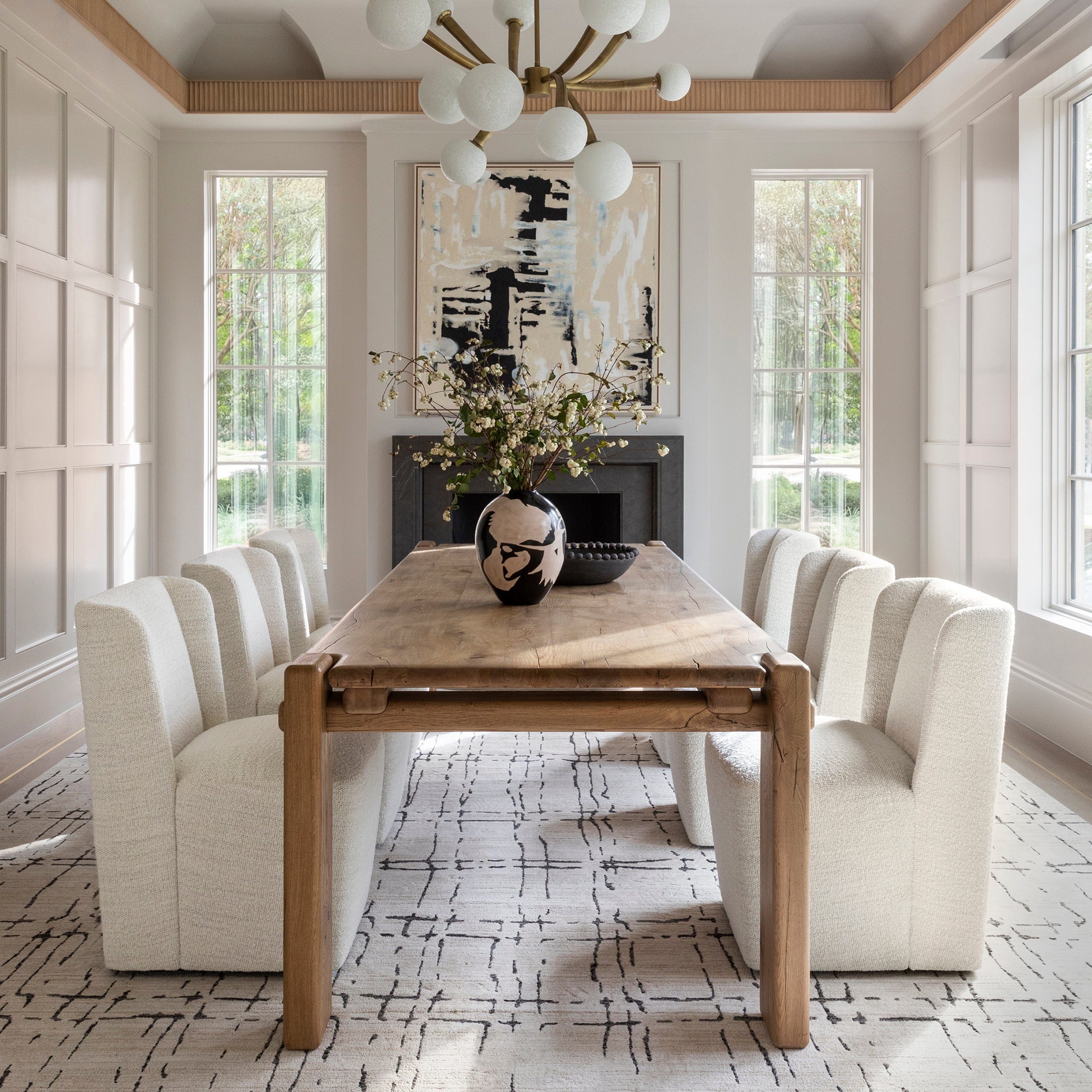 Marcia Rectangular Dining Table, Natural by Four Hands - Image 6