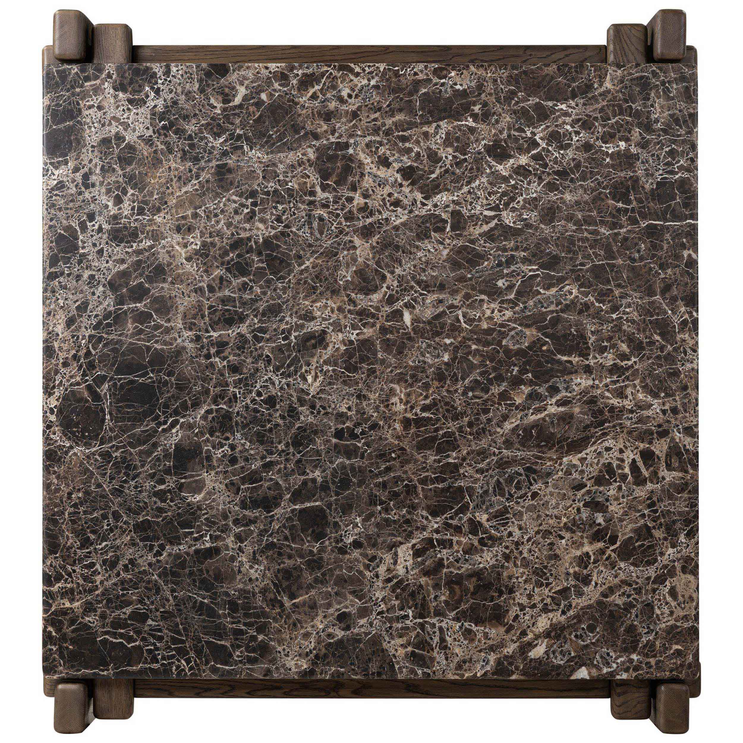 Marcia Square Coffee Table, Brown by Four Hands - Image 4