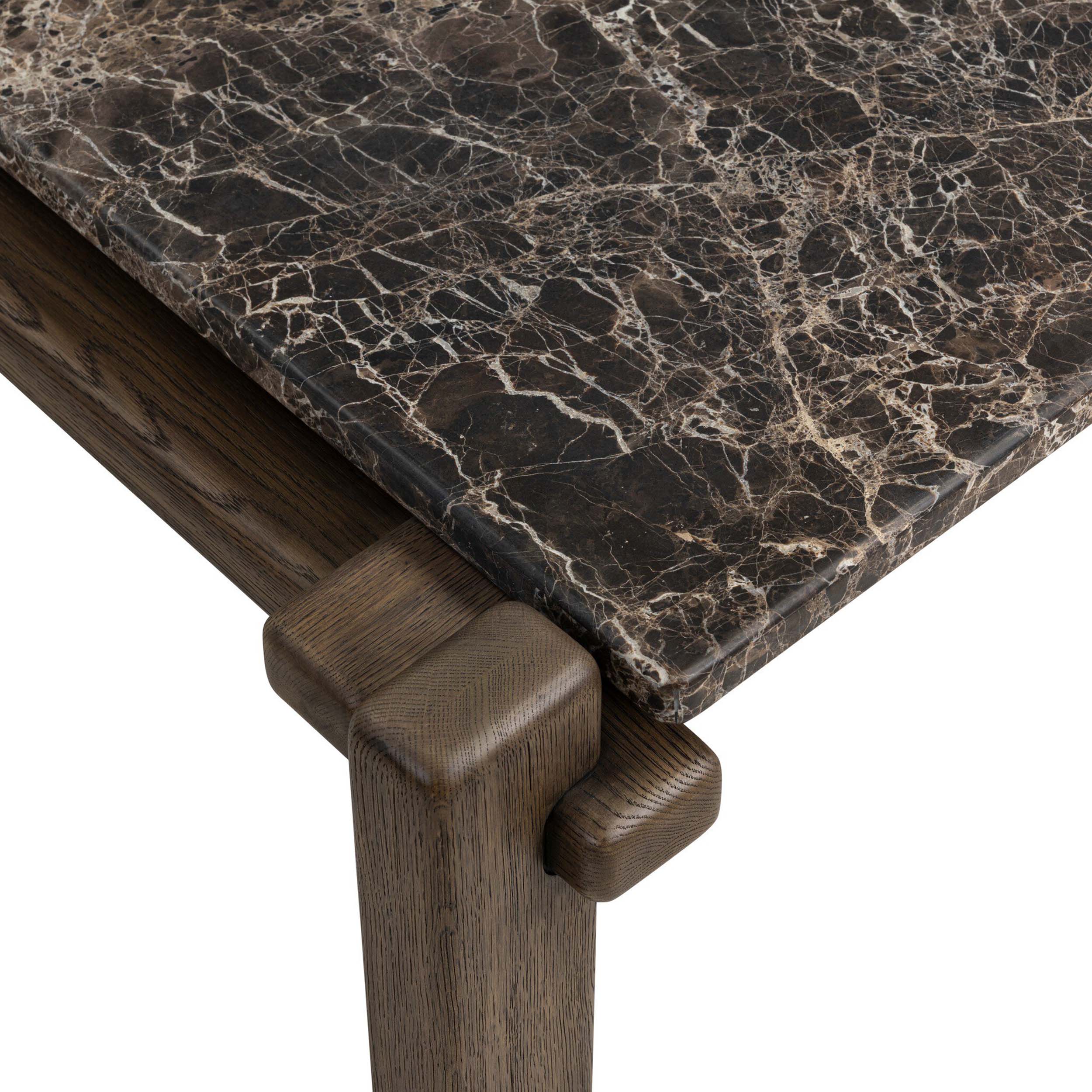 Marcia Square Coffee Table, Brown by Four Hands - Image 5