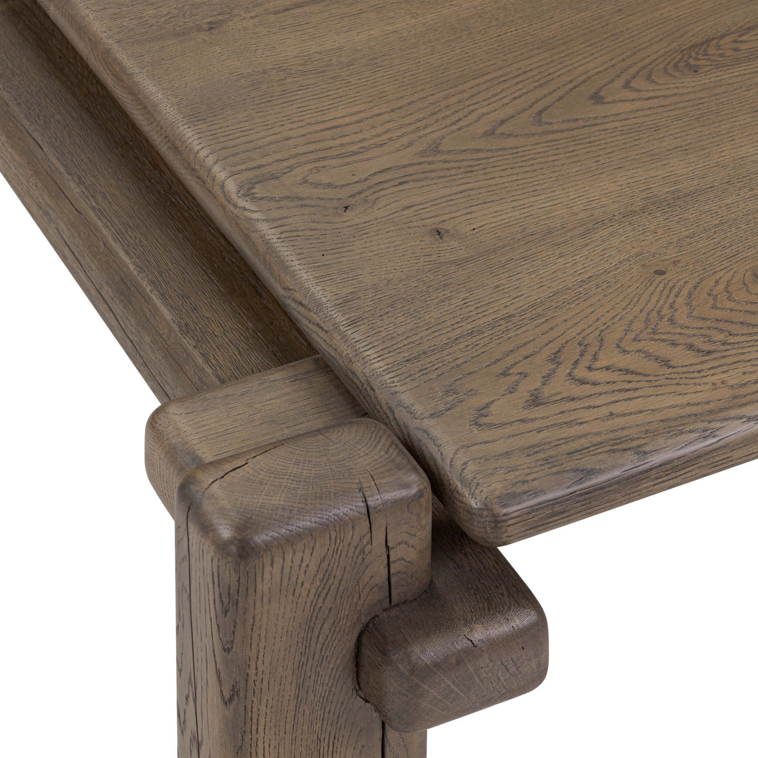 Marcia Square Coffee Table, Grey Reclaimed French Oak by Four Hands - Image 4