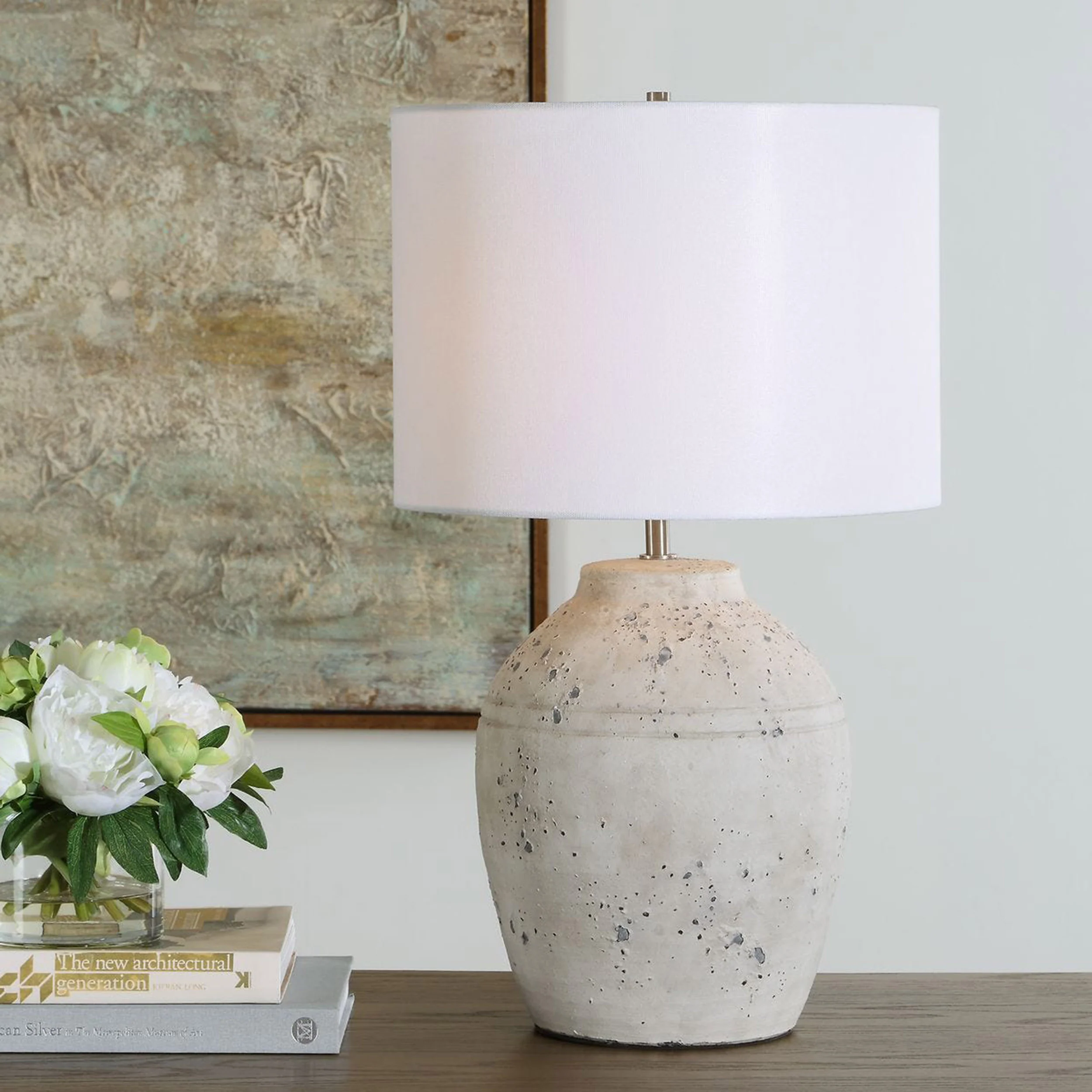 Marco Table Lamp, White Wash - Image 5