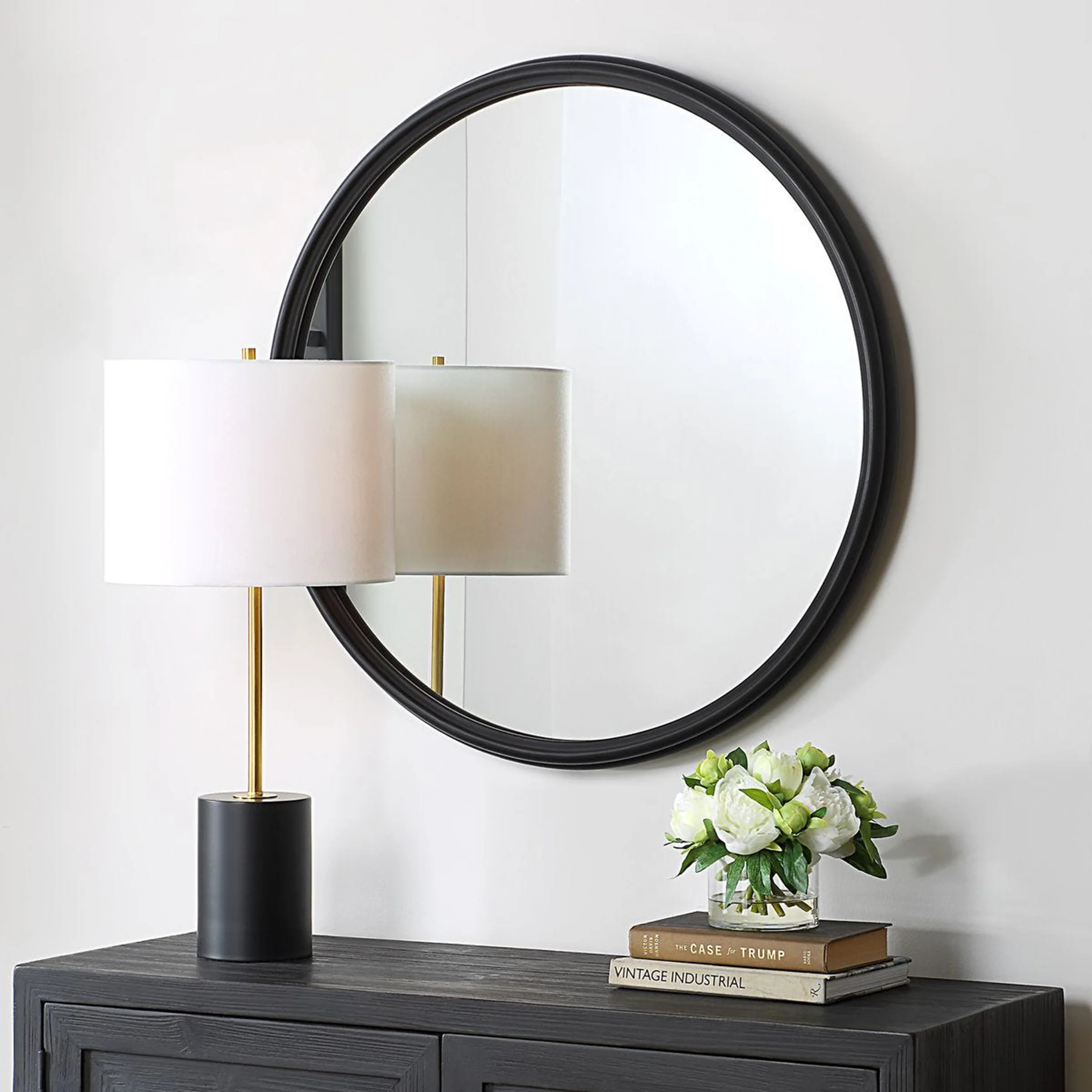 Maren Mirror, Matte Black - Image 4
