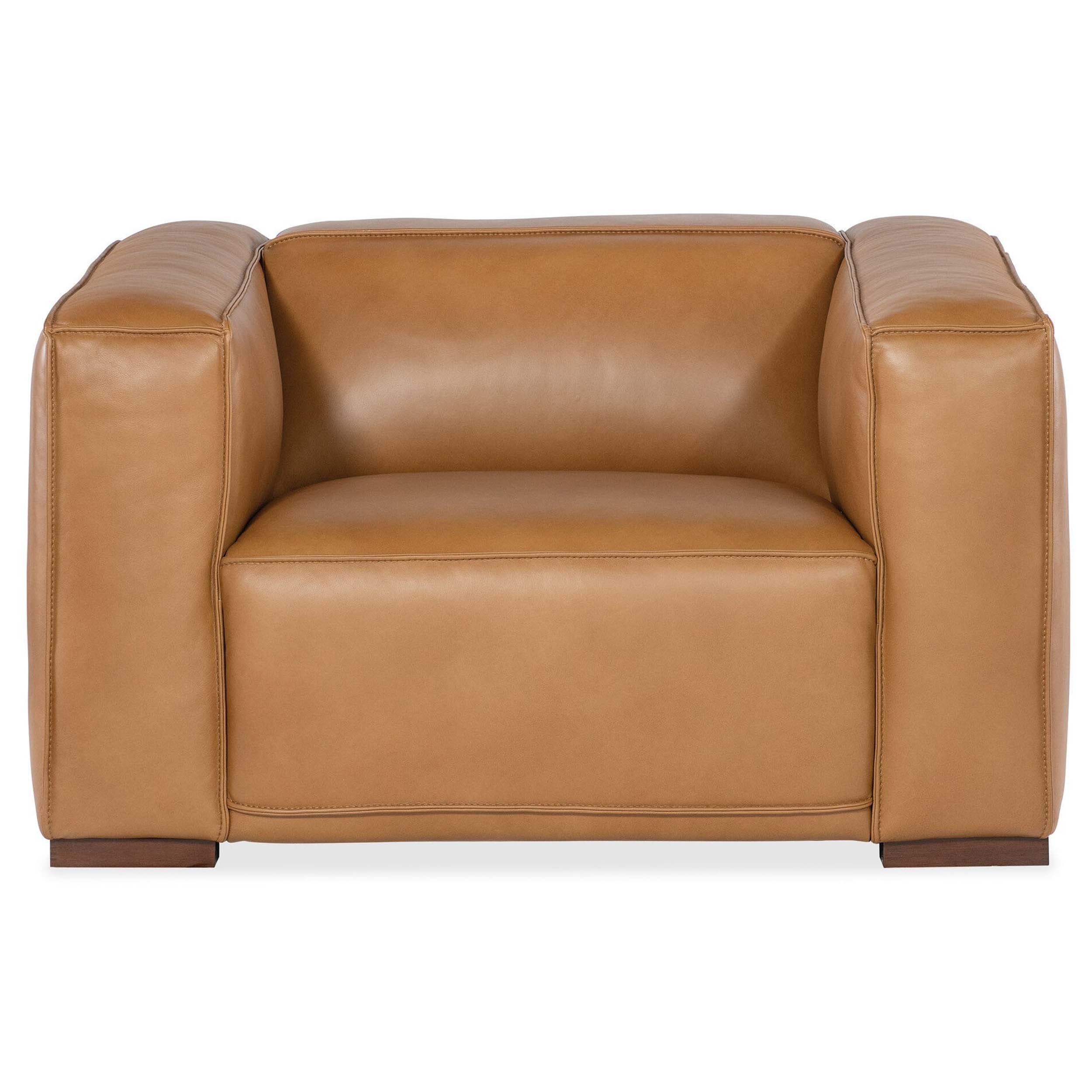 Maria Leather Chair, Zen Caramel - Image 2