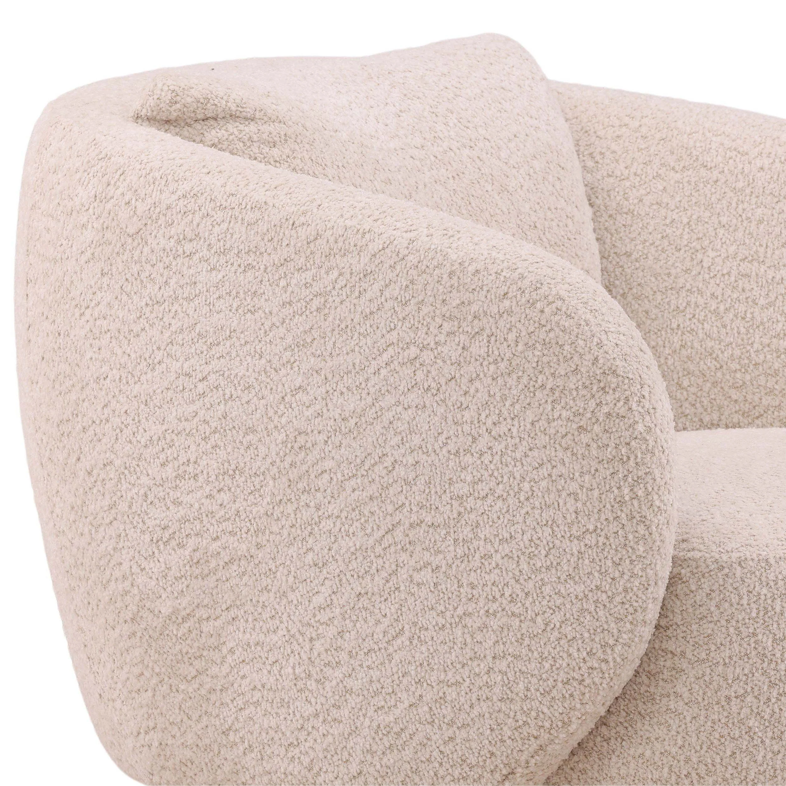 Mariam Swivel Chair, Cream - Image 5