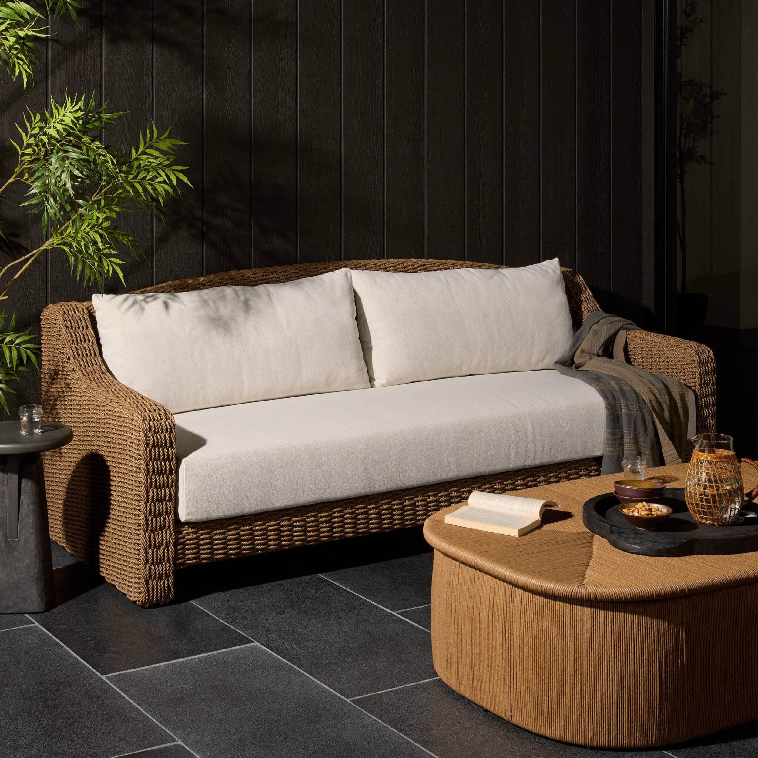 Marina Outdoor Sofa, Alessi Linen by Four Hands - Image 7