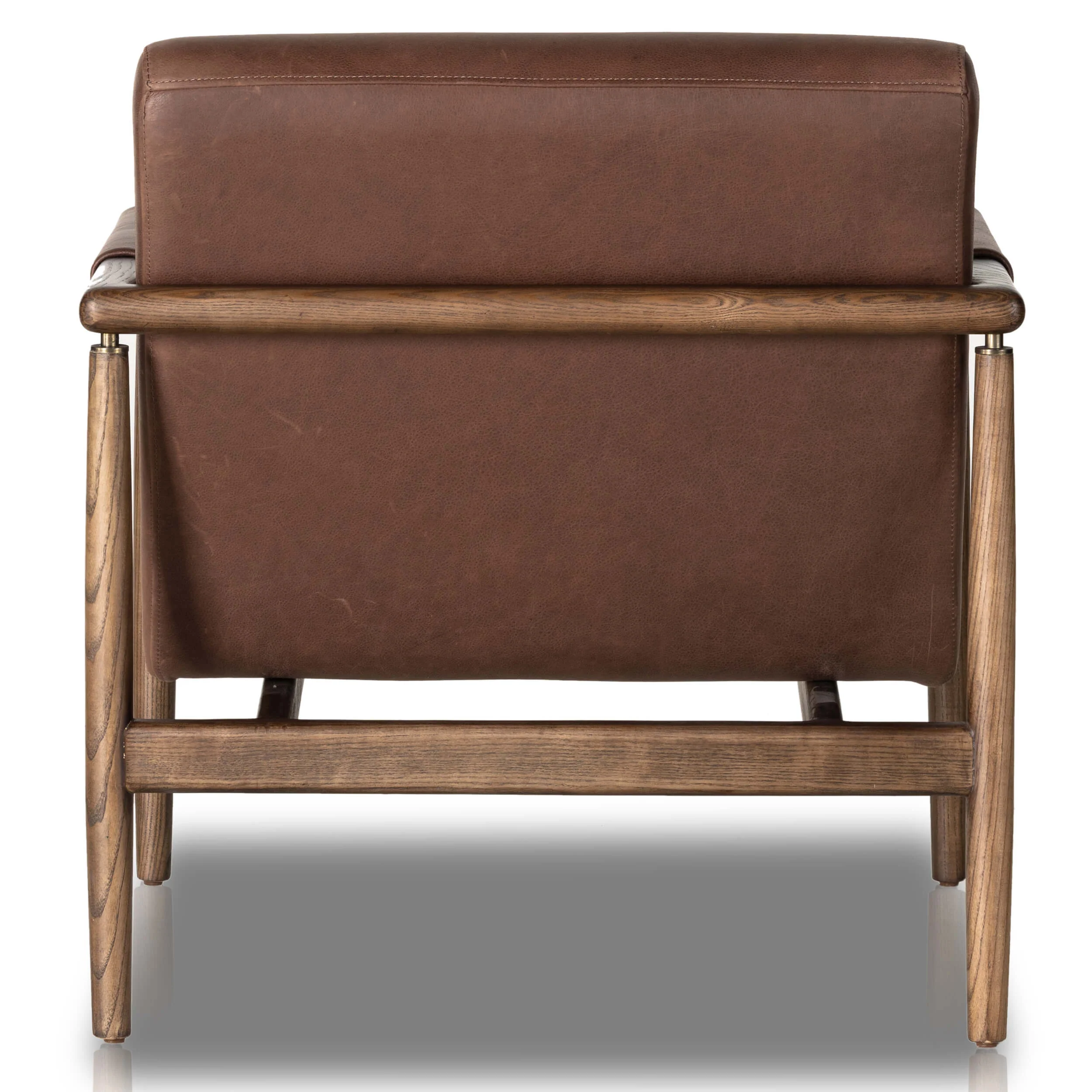 Markia Leather Chair, Brickhouse Dark Brown - Image 4