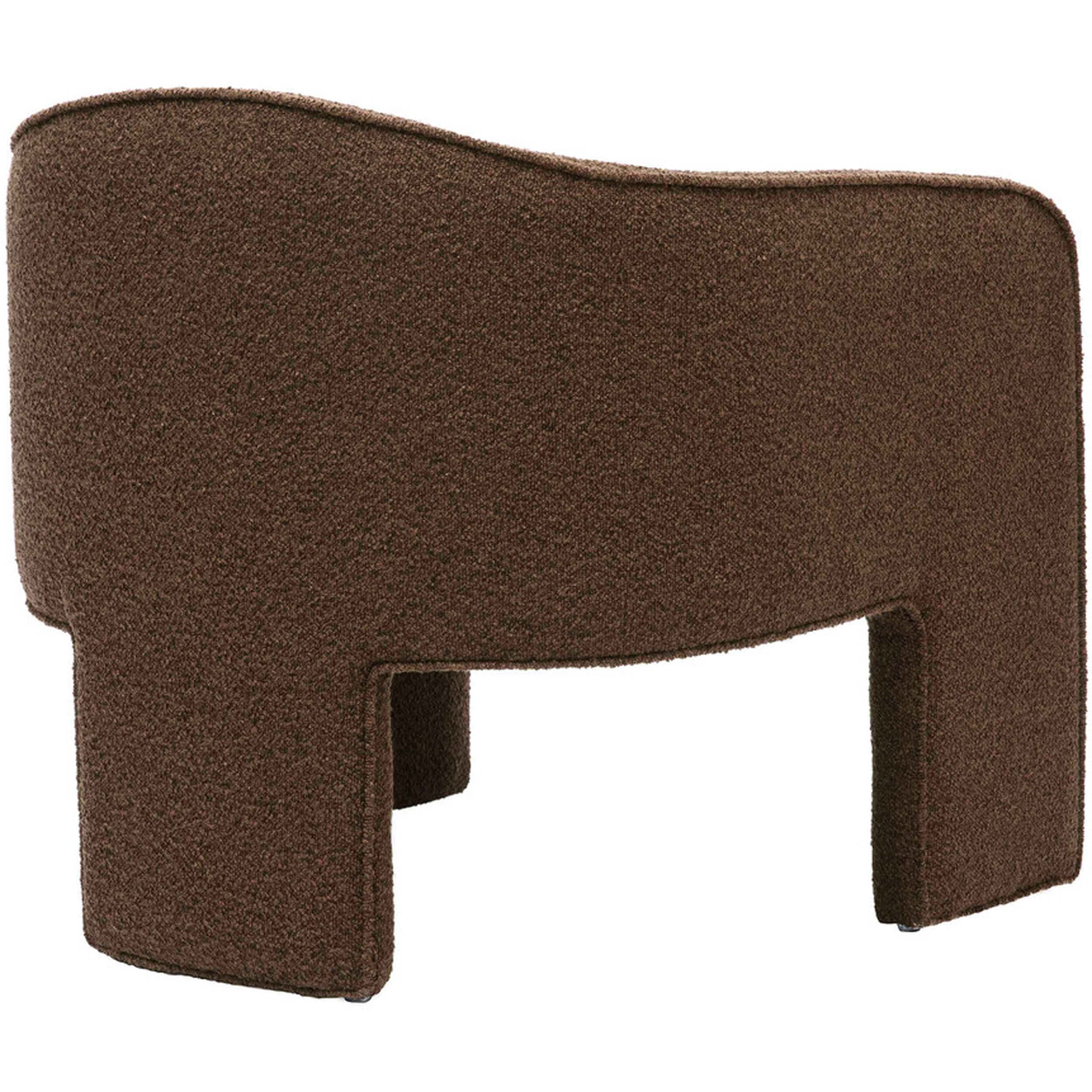 Marla Boucle Chair, Chocolate Brown - Image 3