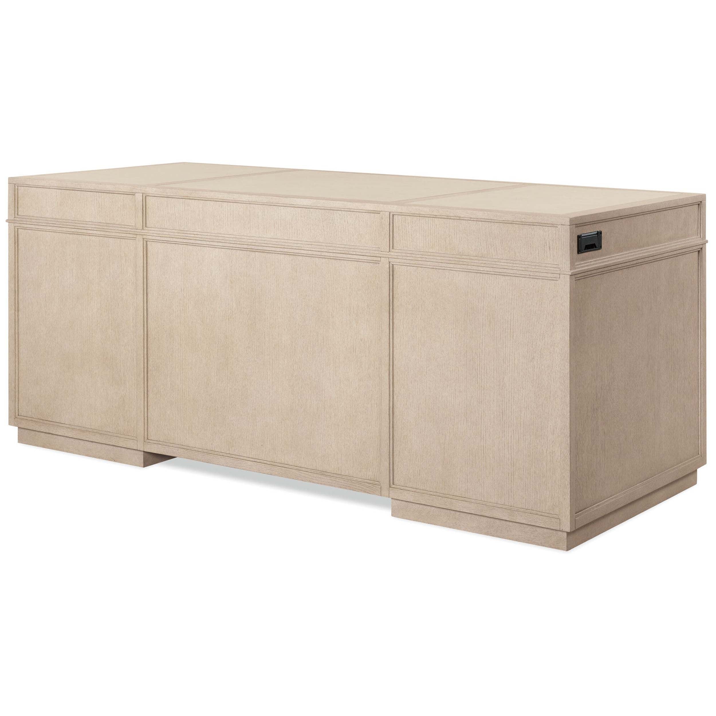 Marlowe Executive Desk, Limestone - Image 6