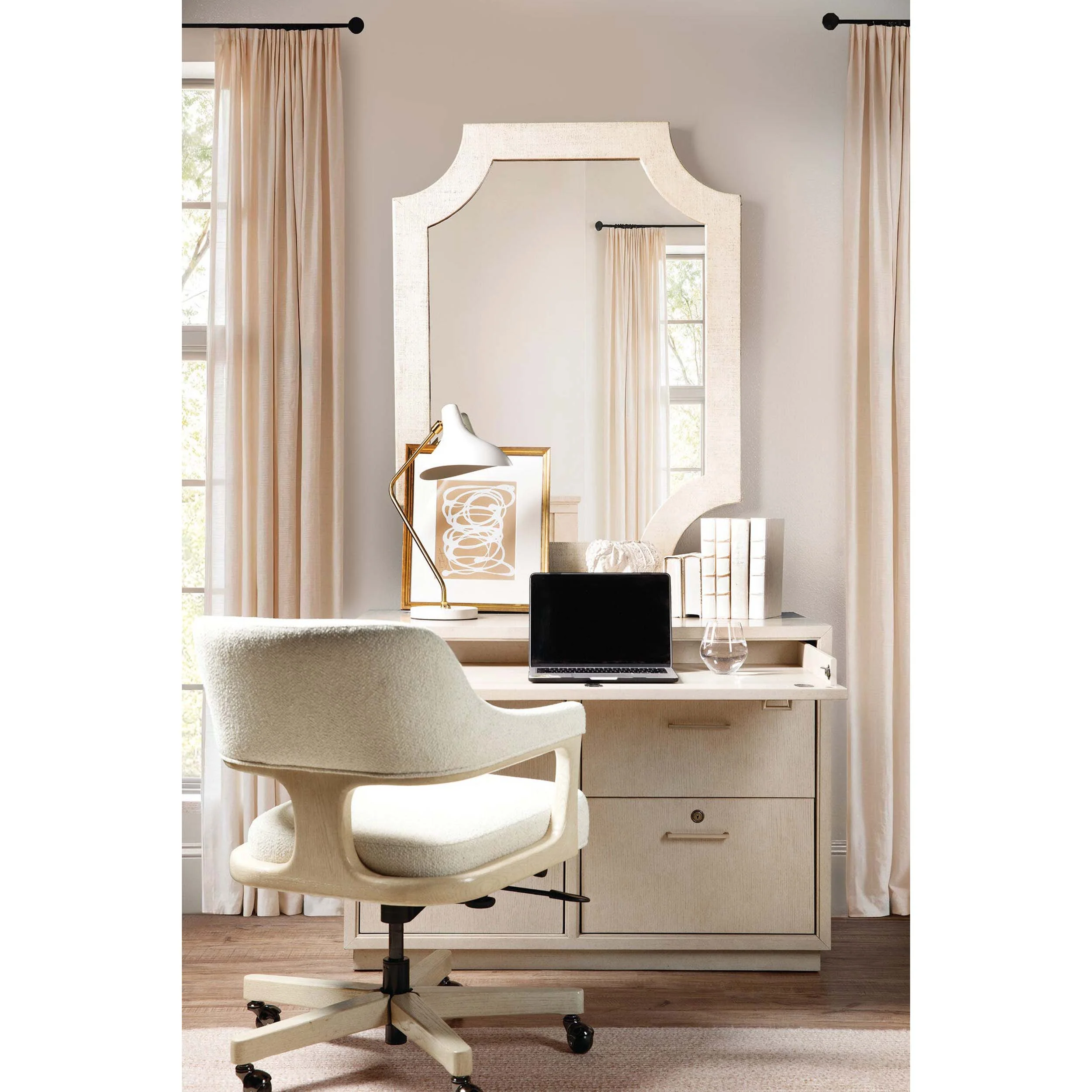 Marlowe Workstation, Limestone - Image 5