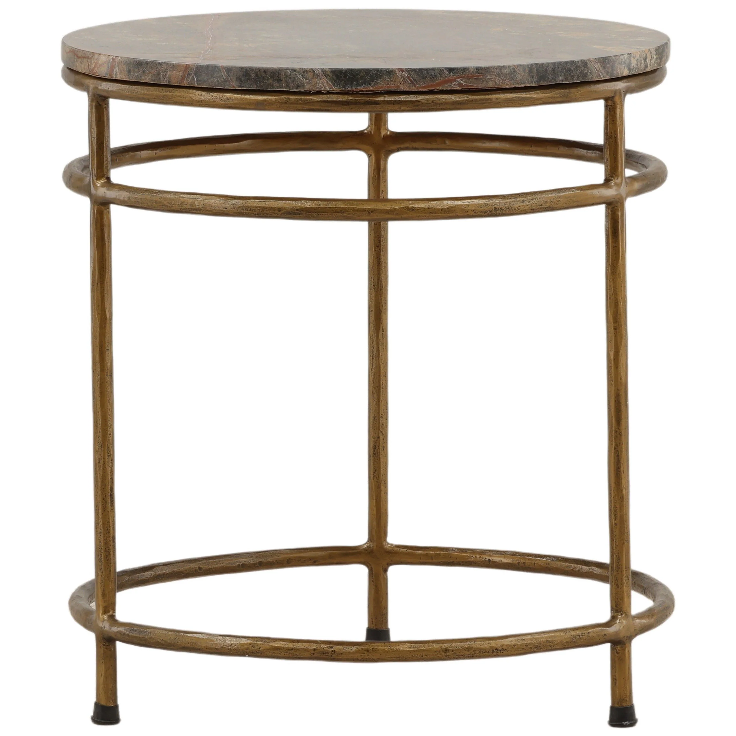 Marston Side Table, Brown/Green Marble - Image 2