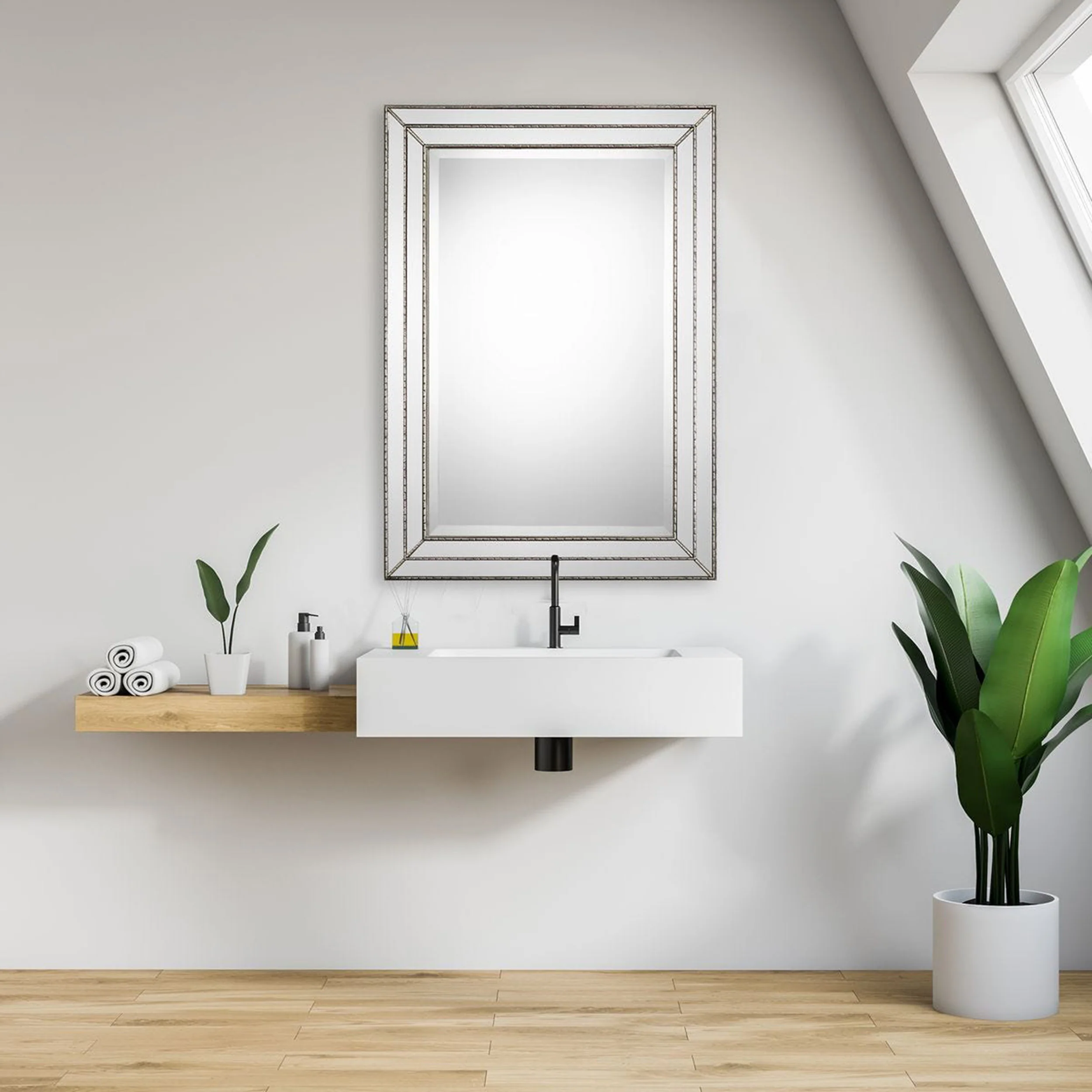 Martha Mirror, Silver - Image 4