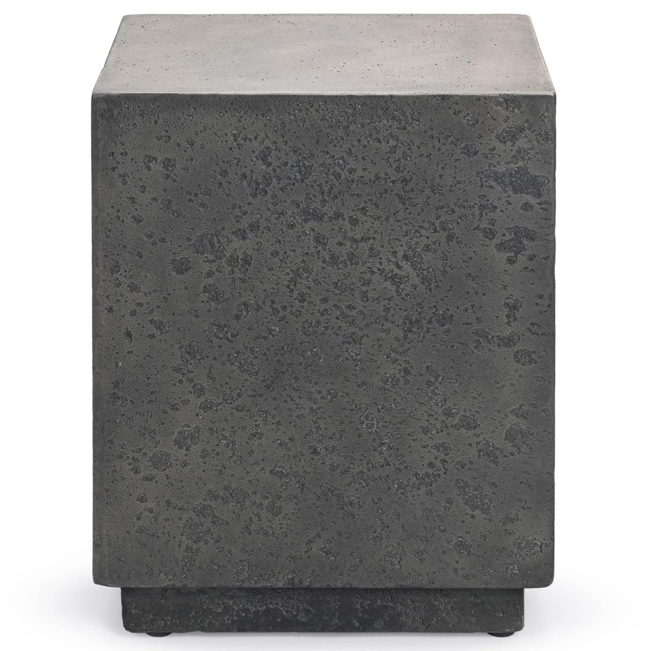 Marwin Outdoor Square End Table, Dark Gray - Image 2