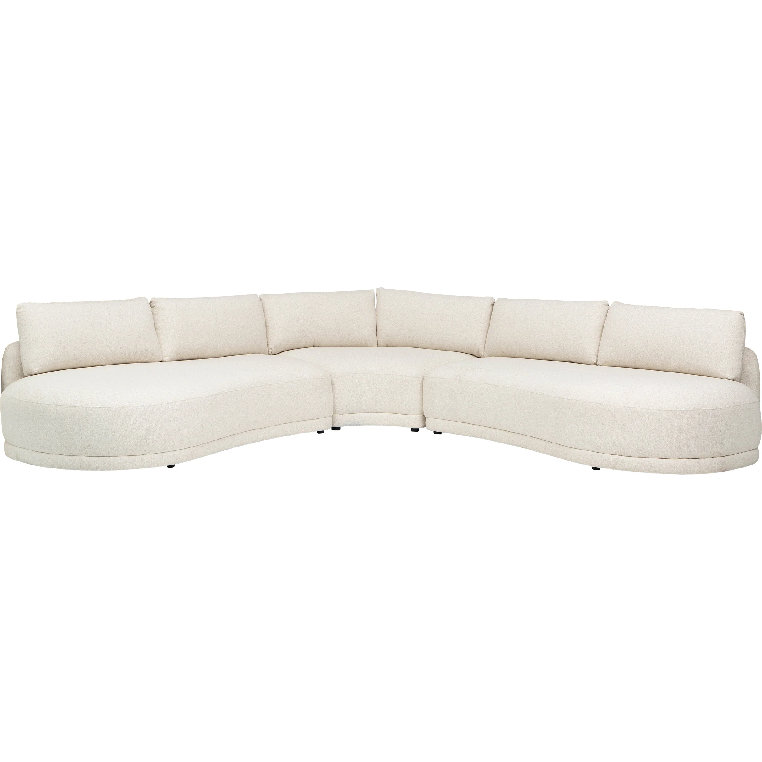 Mason 3 Piece Sectional, Lila Linen