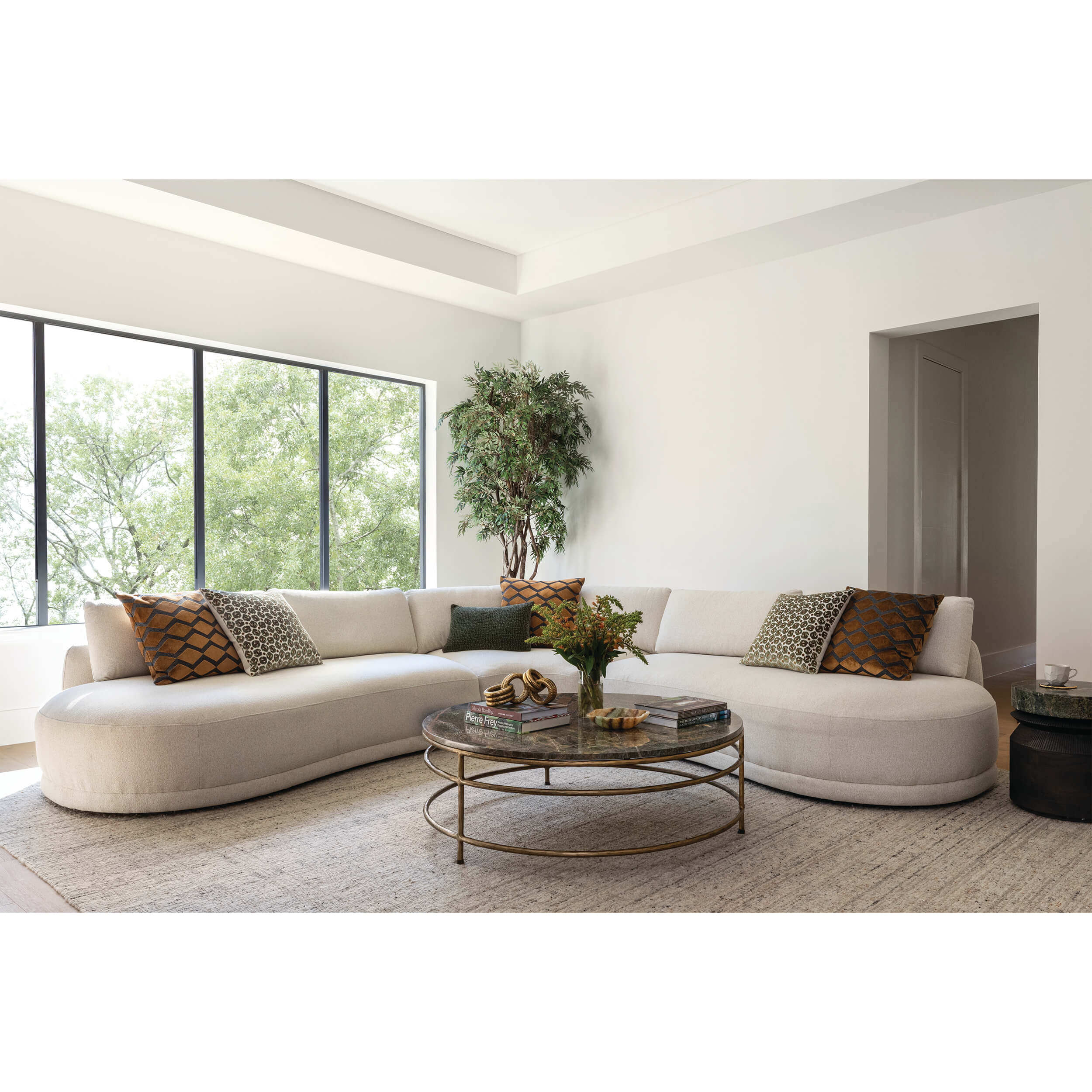 Mason 3 Piece Sectional, Lila Linen - Image 5