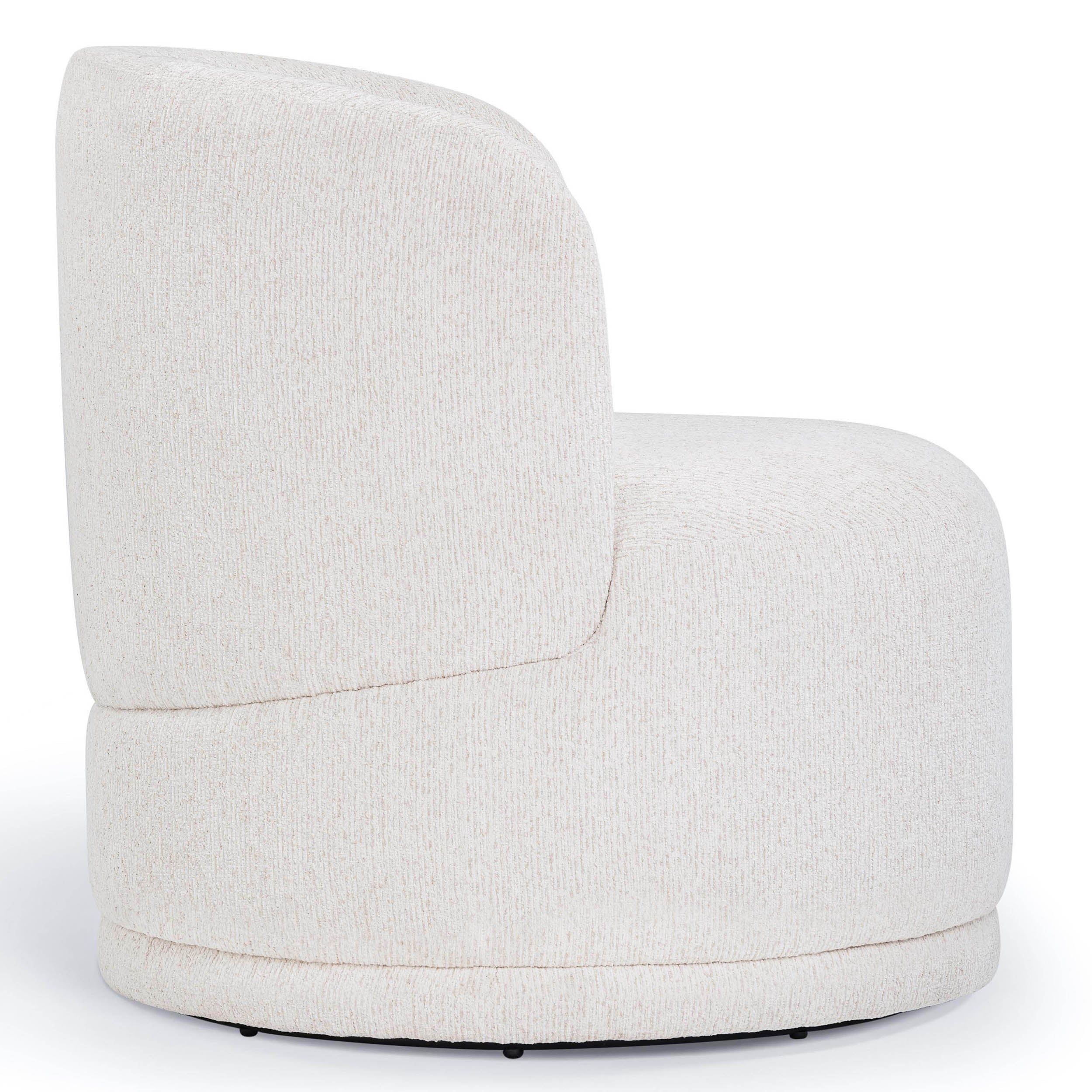 Massa Swivel Accent Chair, Beige - Image 3