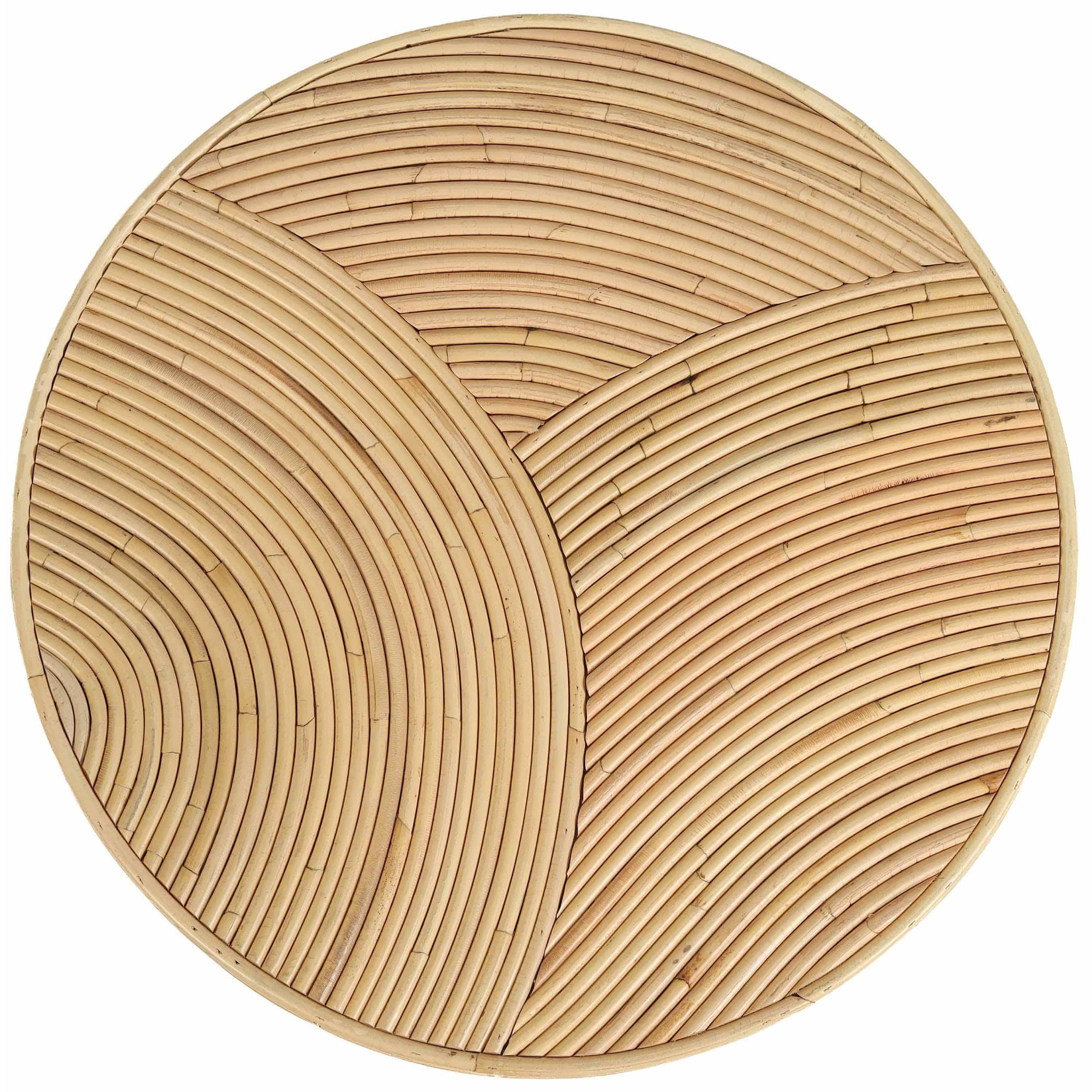 Matea Rattan Arch Side Table, Natural - Image 3