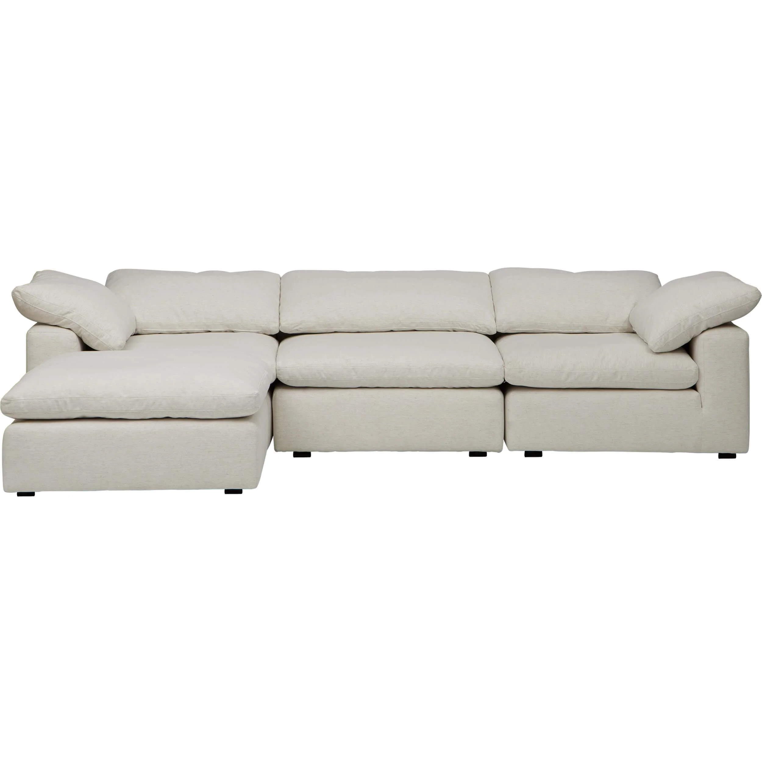 Mateo 4 Piece Modular Sectional, Nomad Snow - Image 3