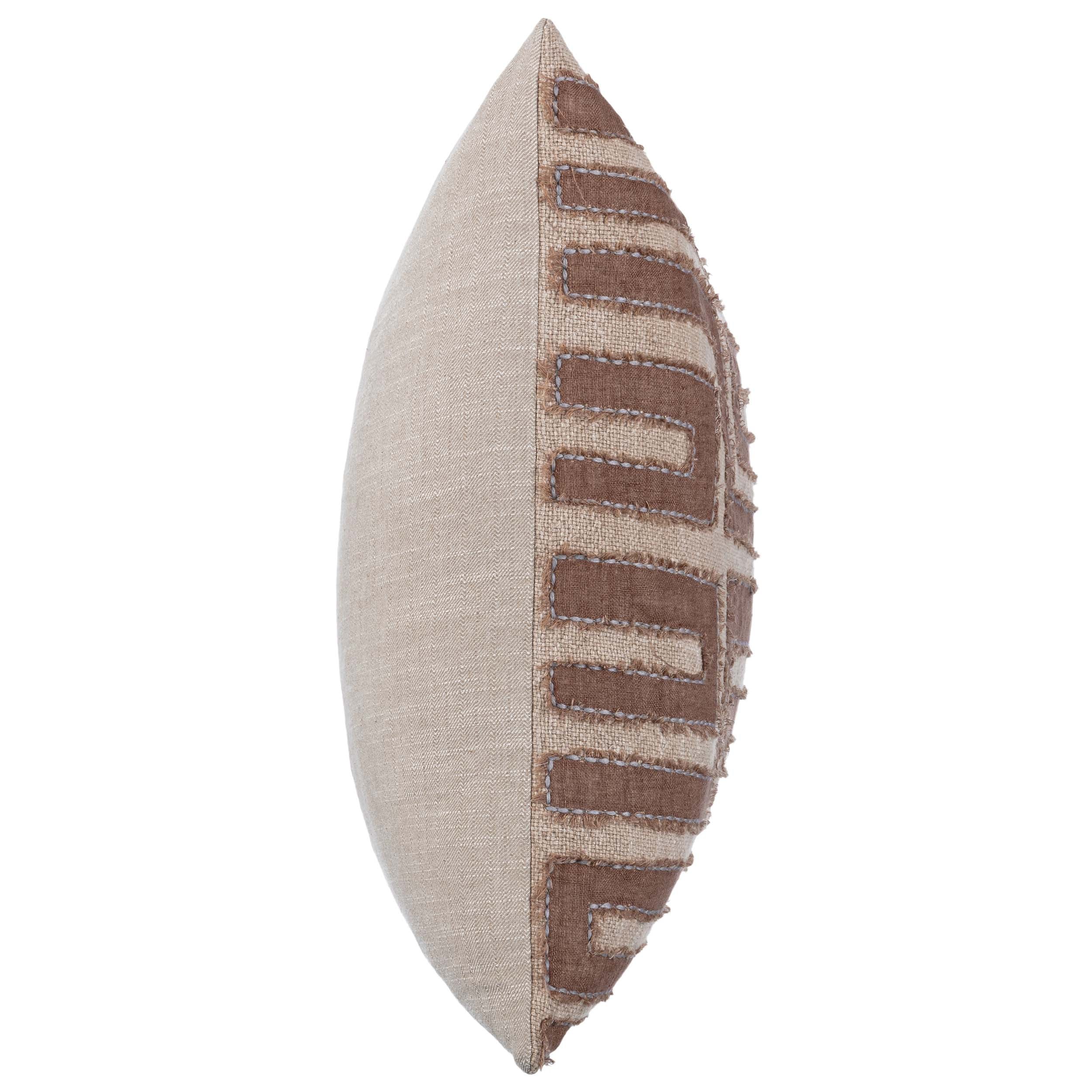 Mateo Pillow, Sepia Brown/Natural - Image 3