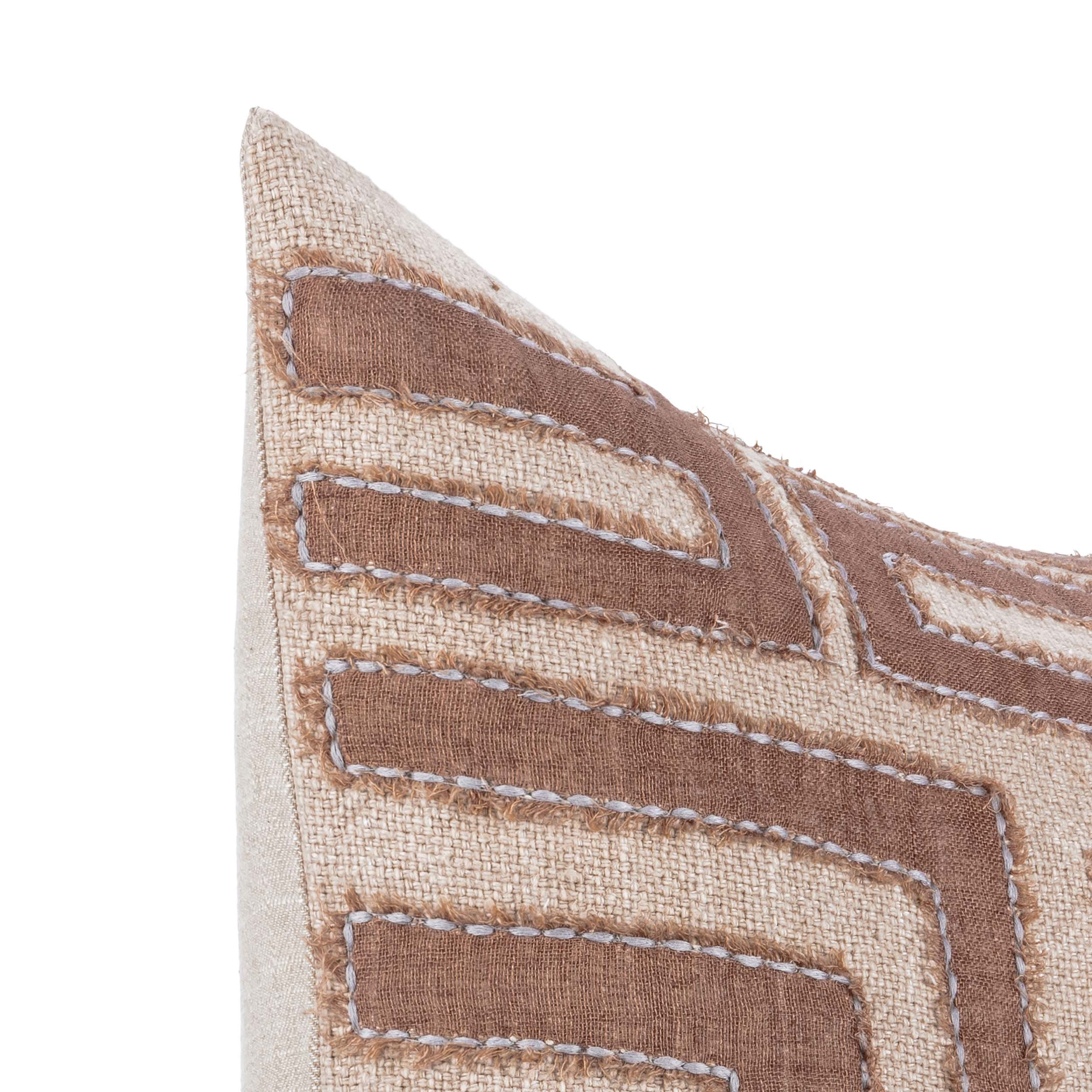 Mateo Pillow, Sepia Brown/Natural - Image 5