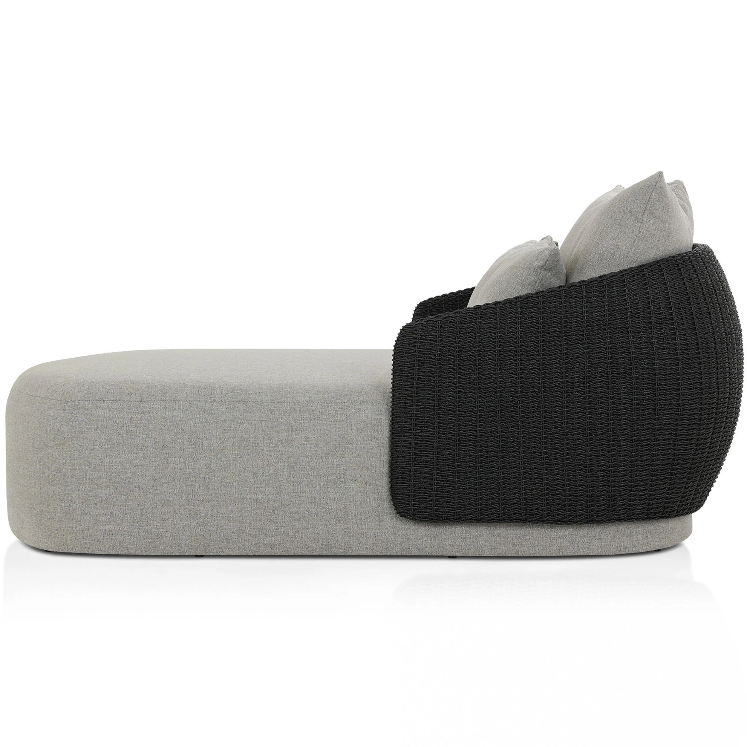 Maven Outdoor Double Chaise, Alessi Slate/Faux Black by Four Hands - Image 3