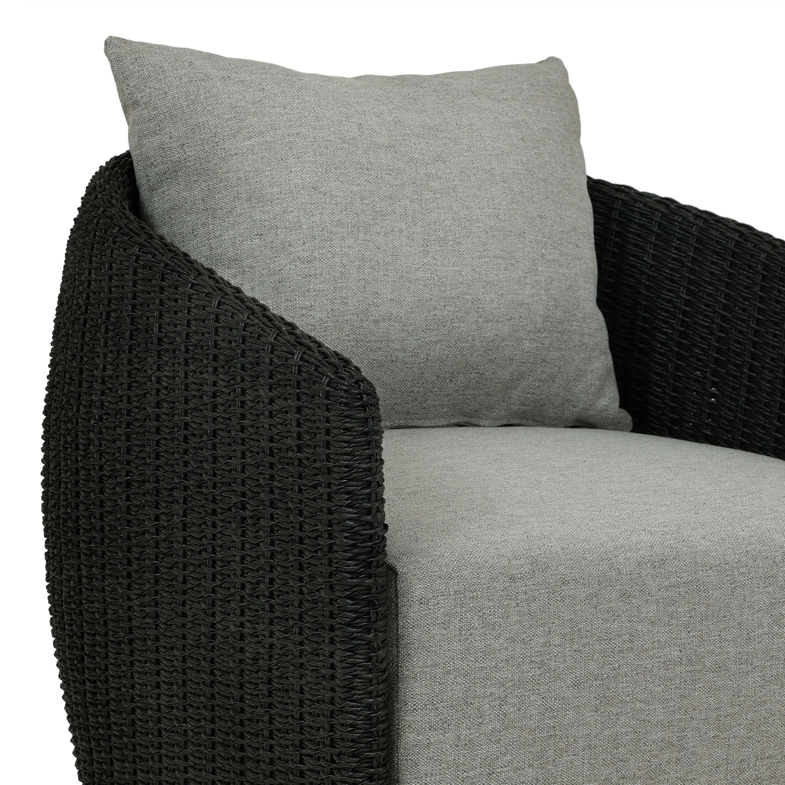 Maven Outdoor Swivel Chair, Faux Black by Four Hands - Image 5