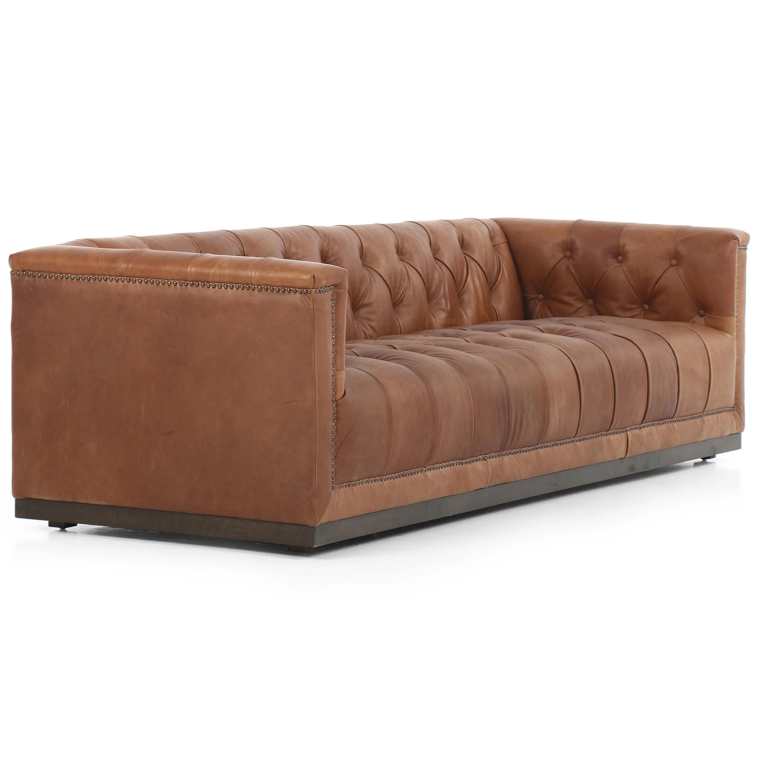 Maxx Leather Sofa, Heirloom Sienna by Four Hands - Image 5