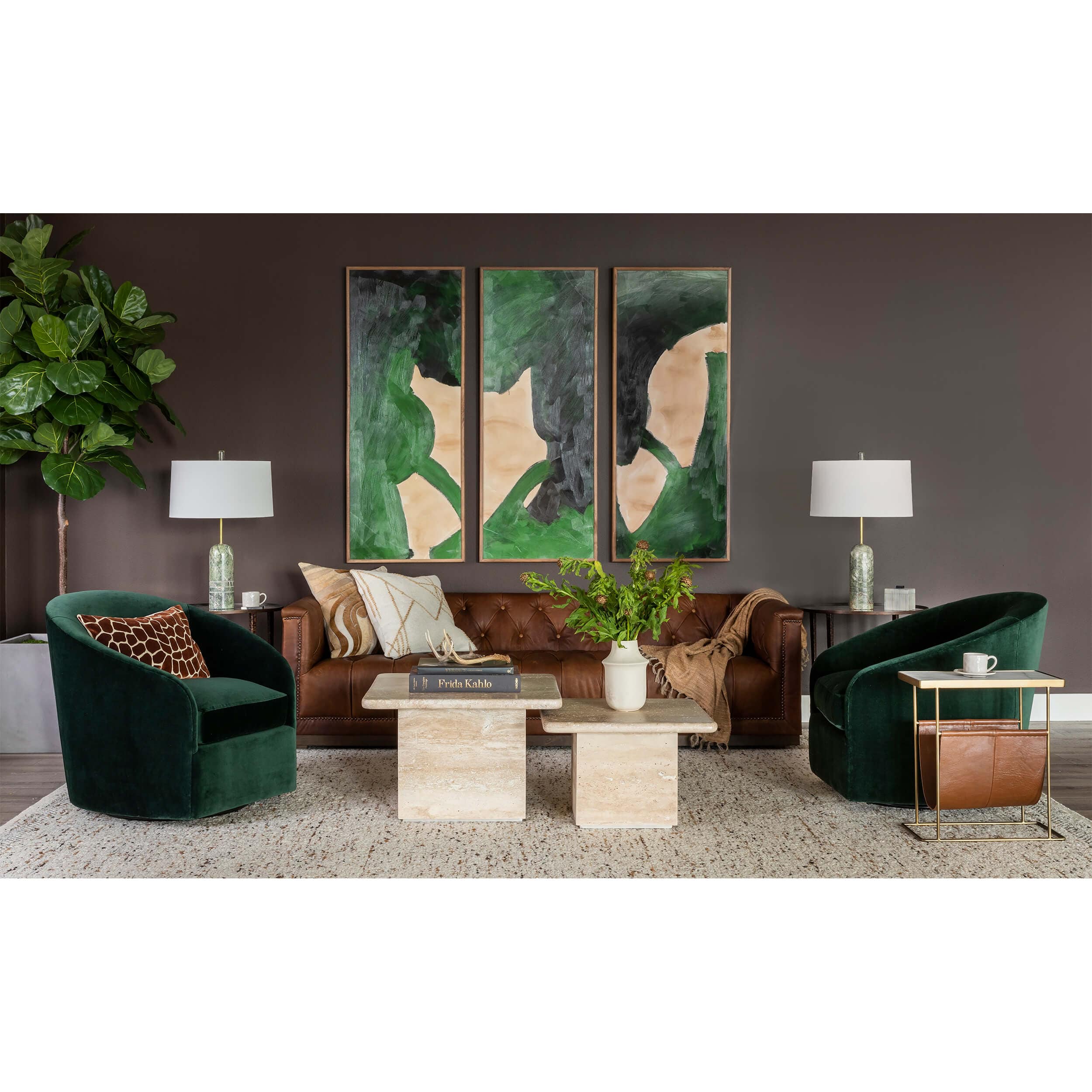 Maxx Leather Sofa, Heirloom Sienna by Four Hands - Image 6