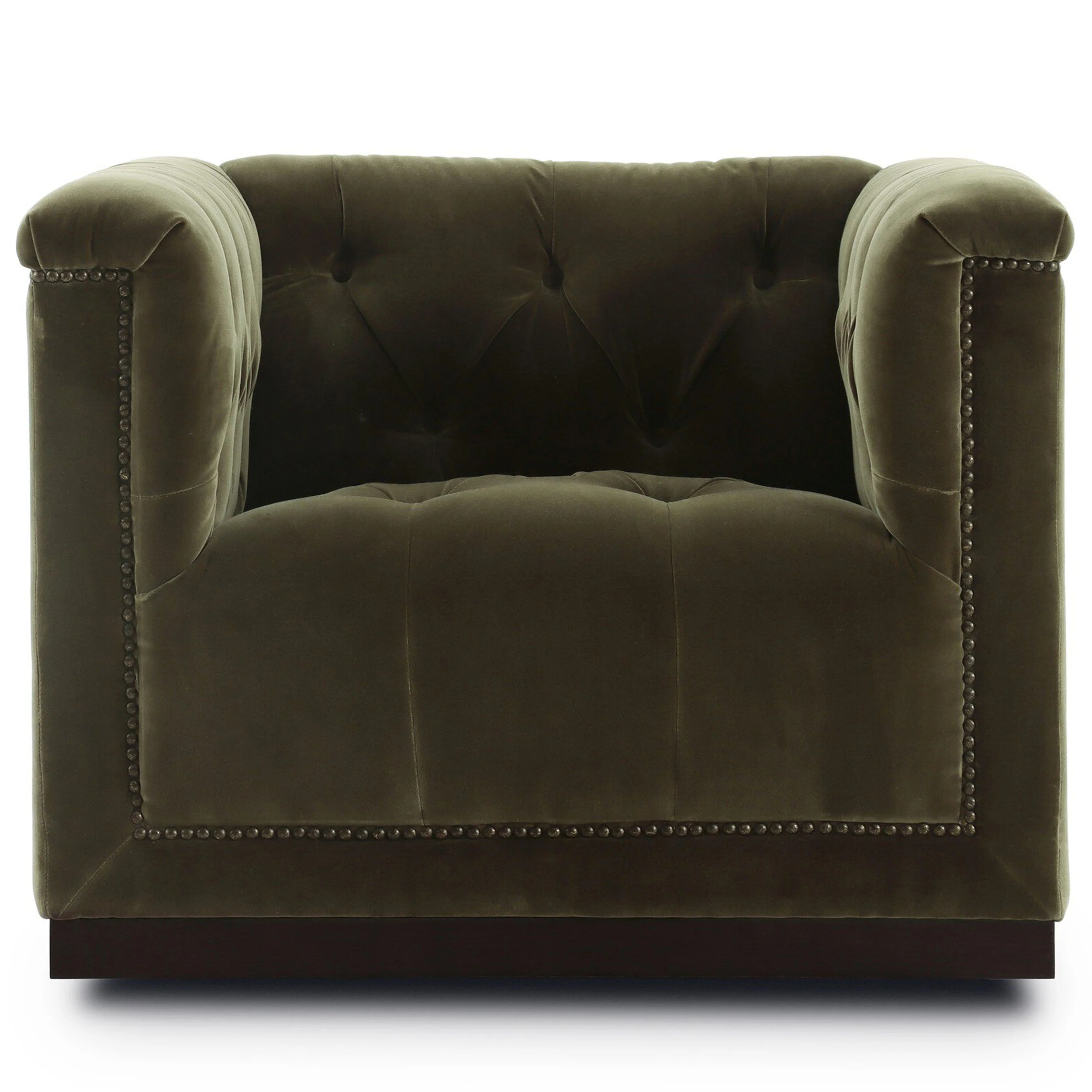 Maxx Swivel Chair, Surrey Olive by Four Hands - Image 2