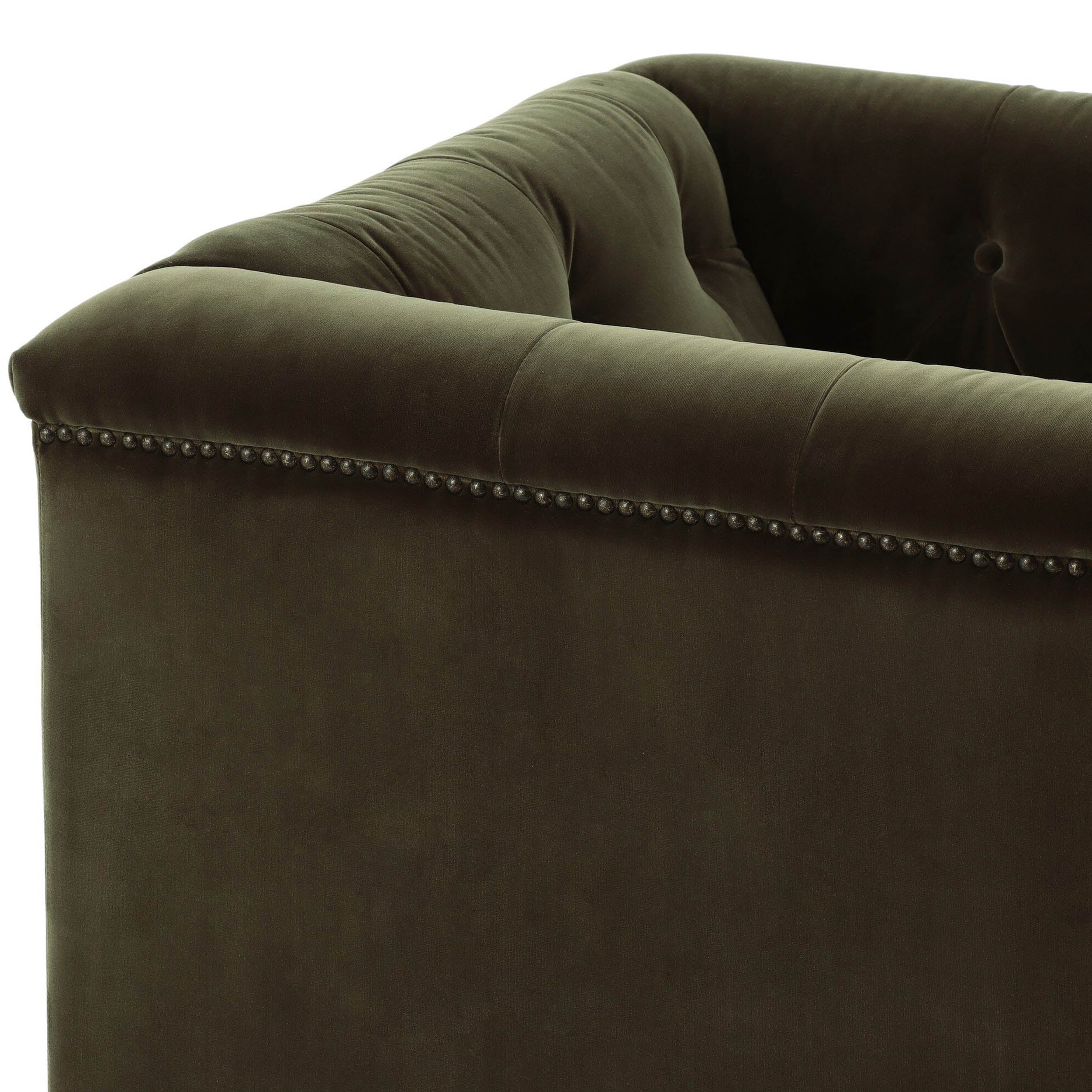 Maxx Swivel Chair, Surrey Olive by Four Hands - Image 3