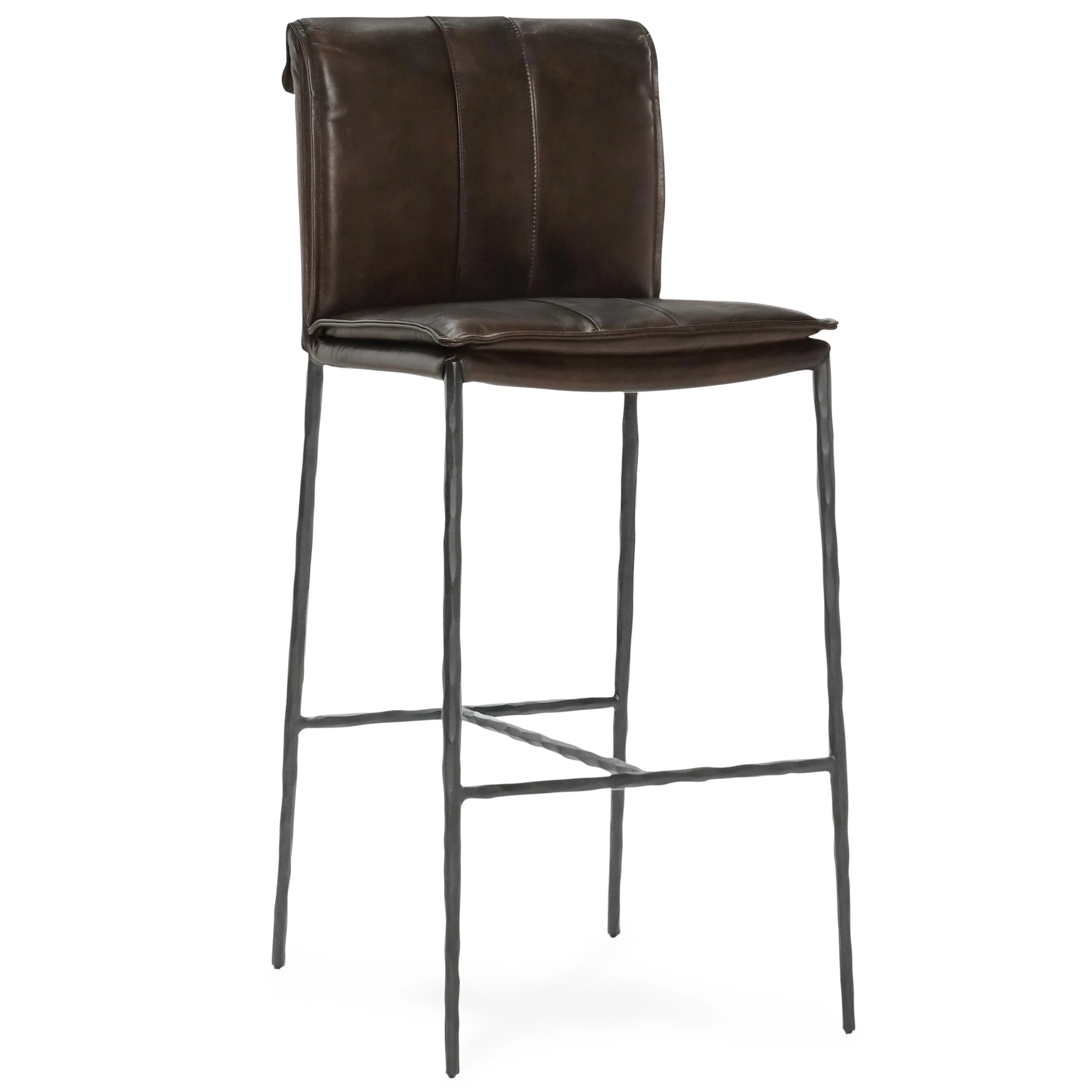 Mayer Leather Bar & Counter Stool, Truffle Brown - Image 2