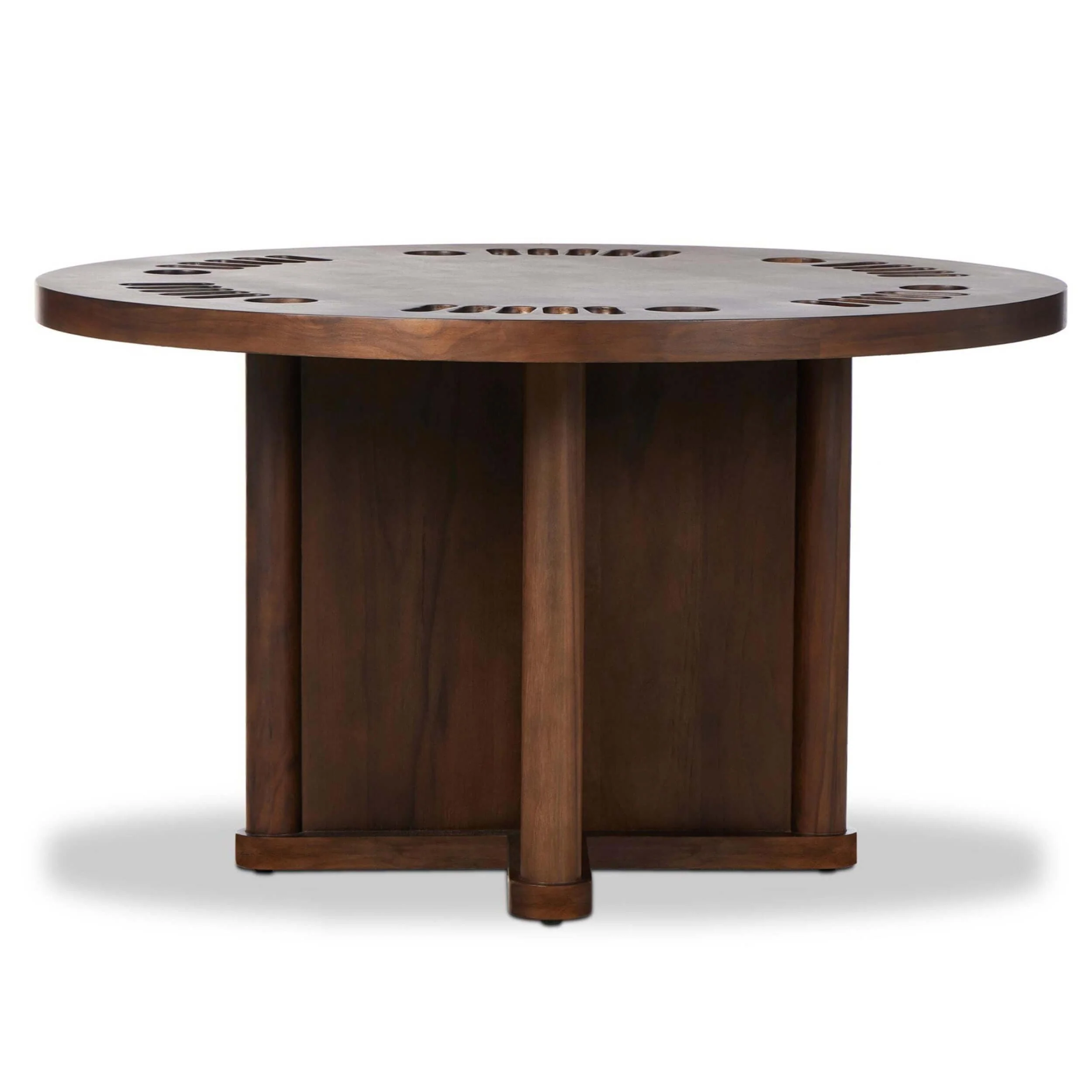 Mayfield Poker Table, Dark Guanacaste by Amber Lewis x Four Hands - Image 2