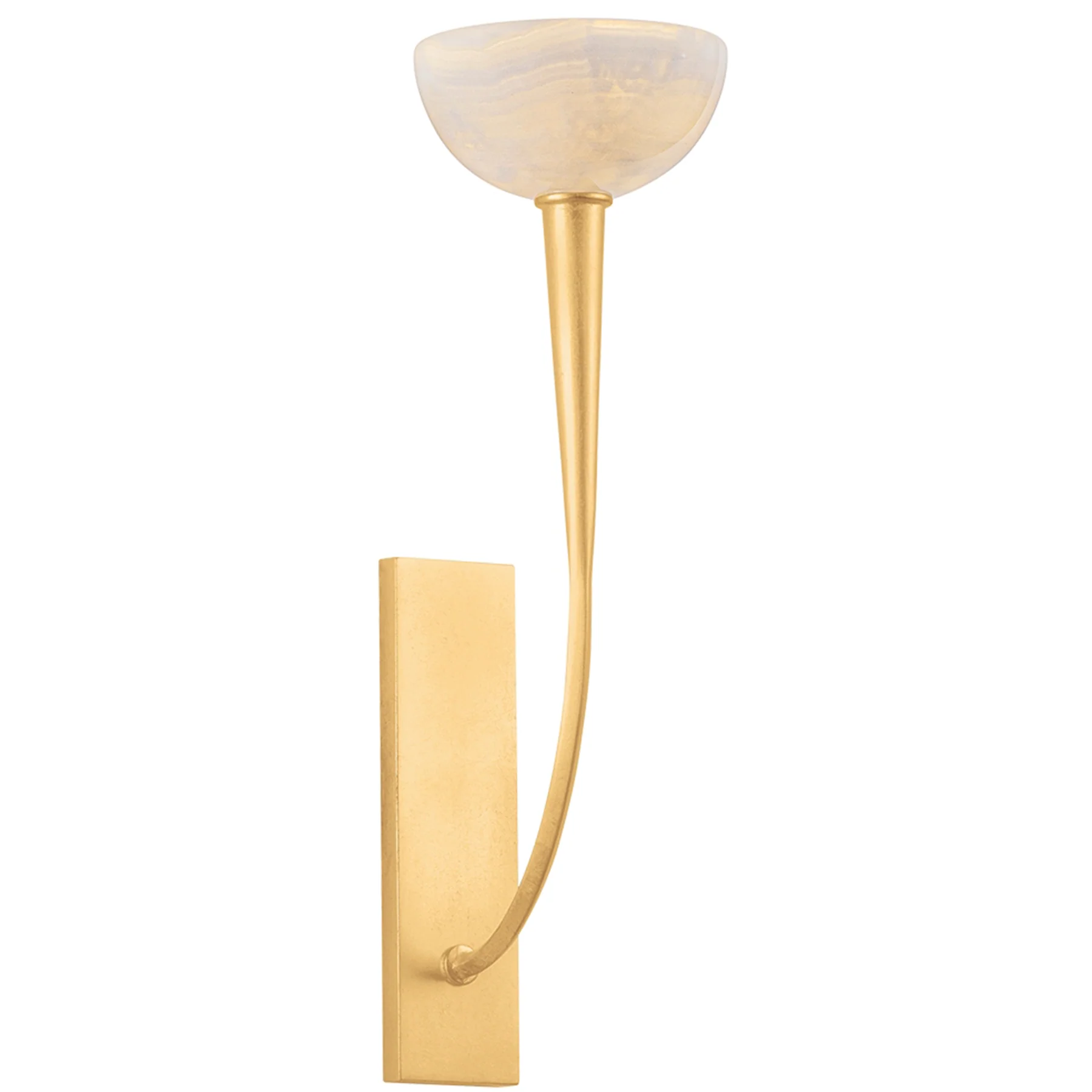 Maywood Wall Sconce, Vintage Gold Leaf