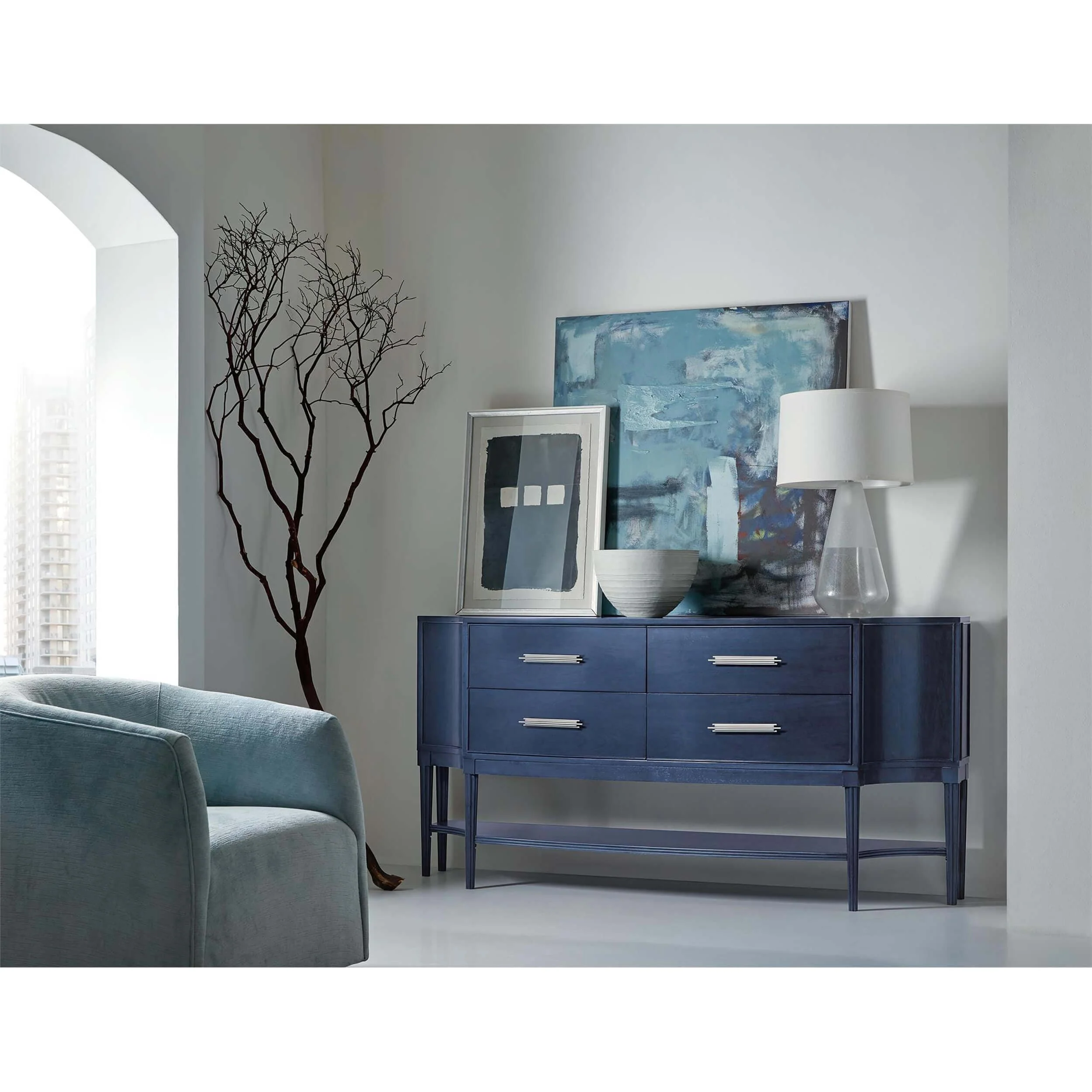 Mazarine Credenza, Blue - Image 5